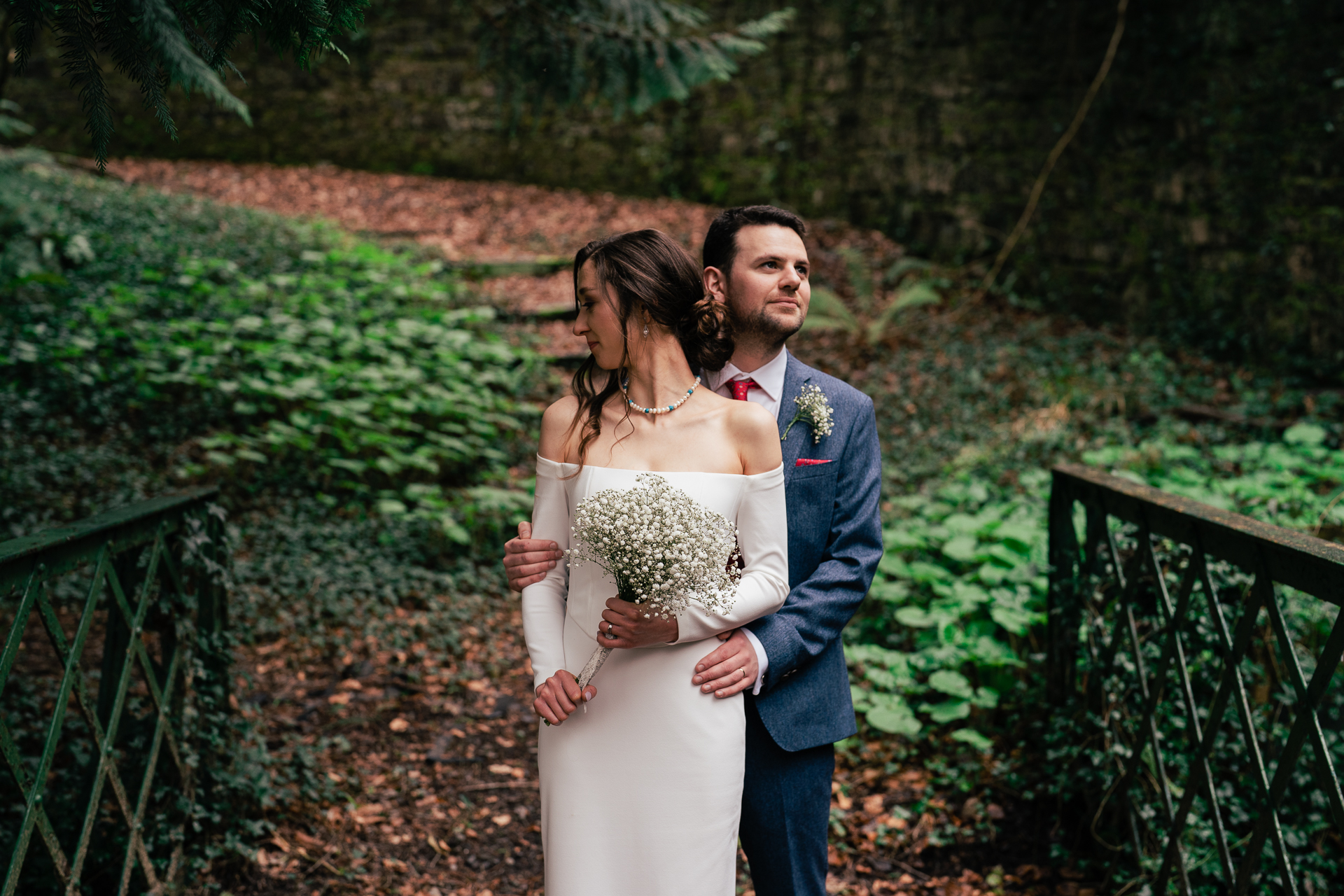 A man and woman posing for a picture