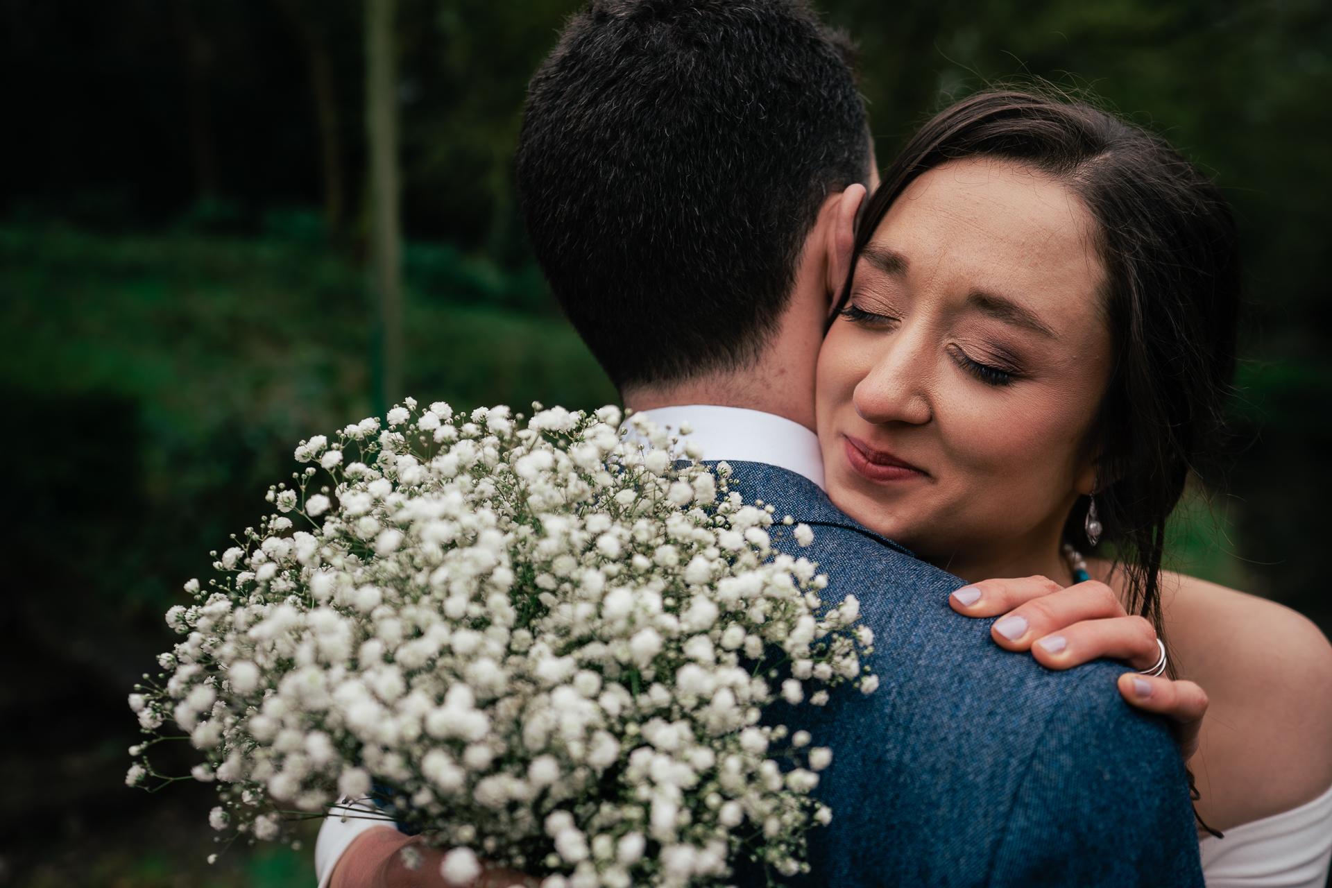 A man and woman kissing