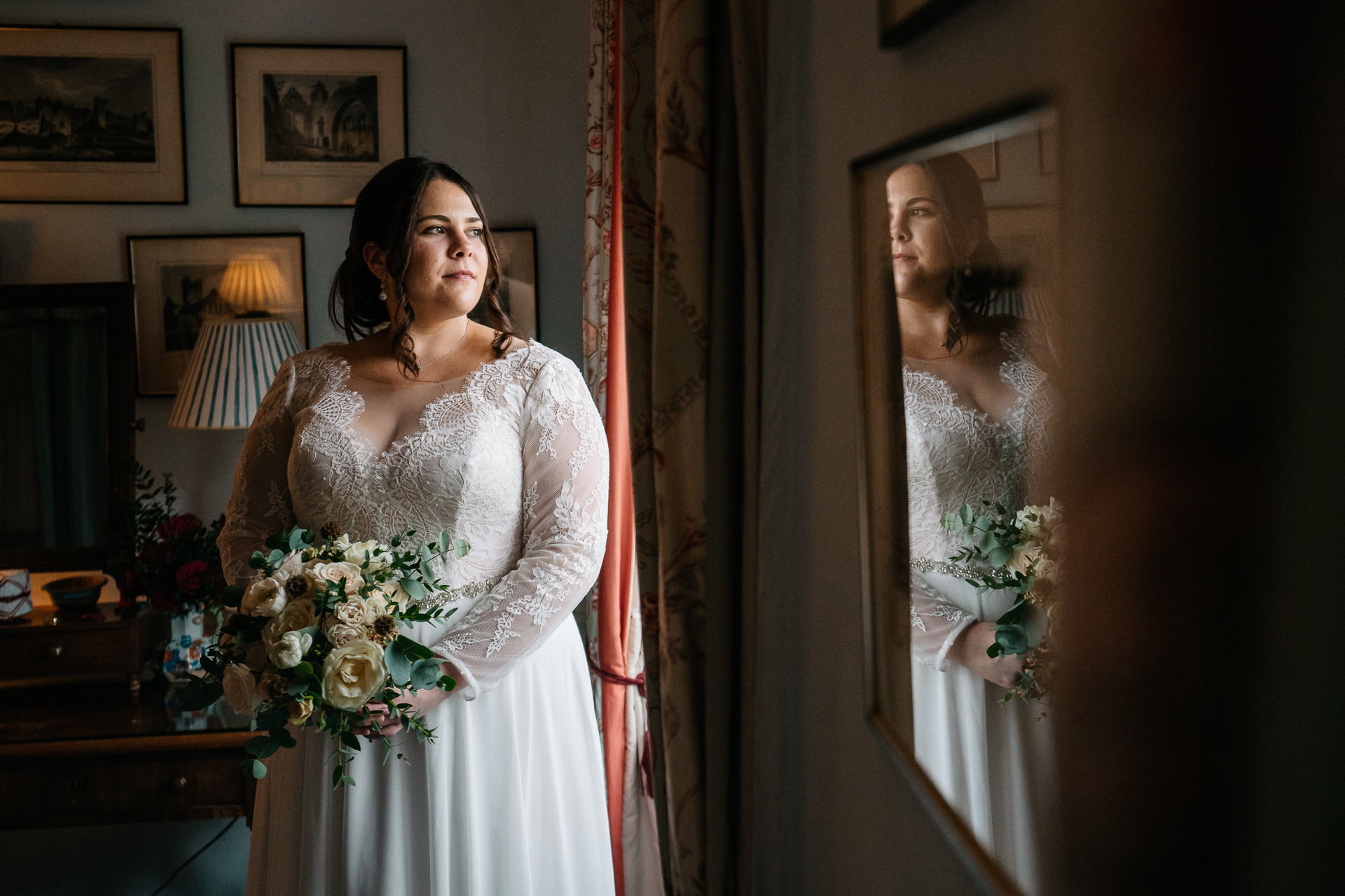 A person in a wedding dress