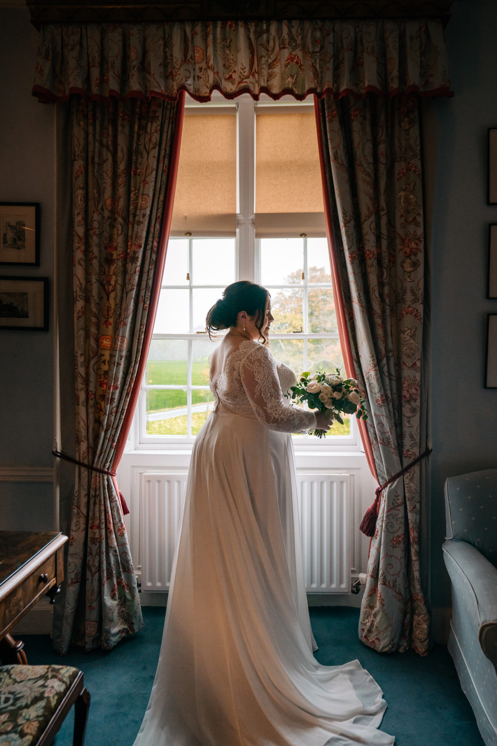 A person in a wedding dress