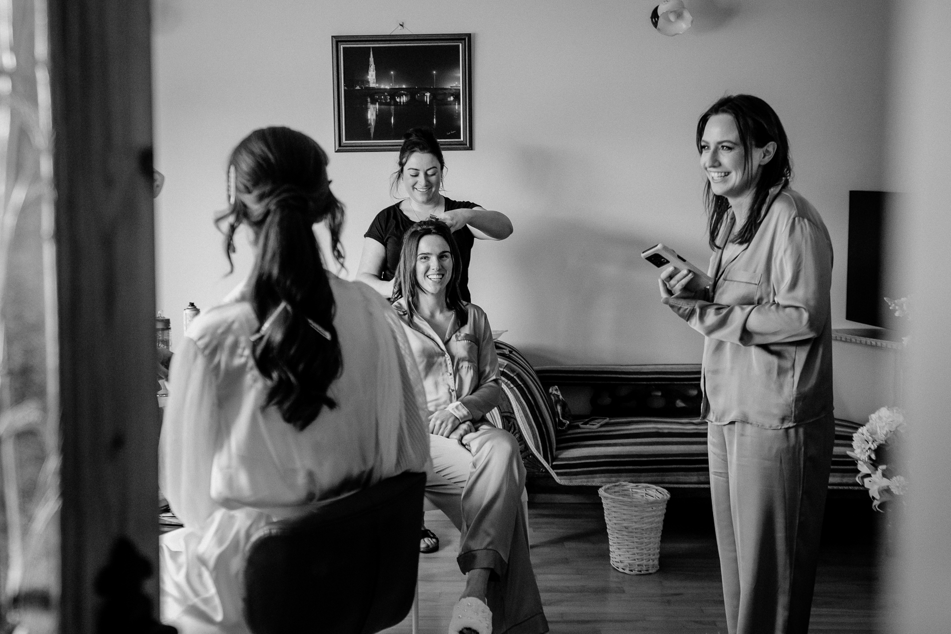 A group of women in a room