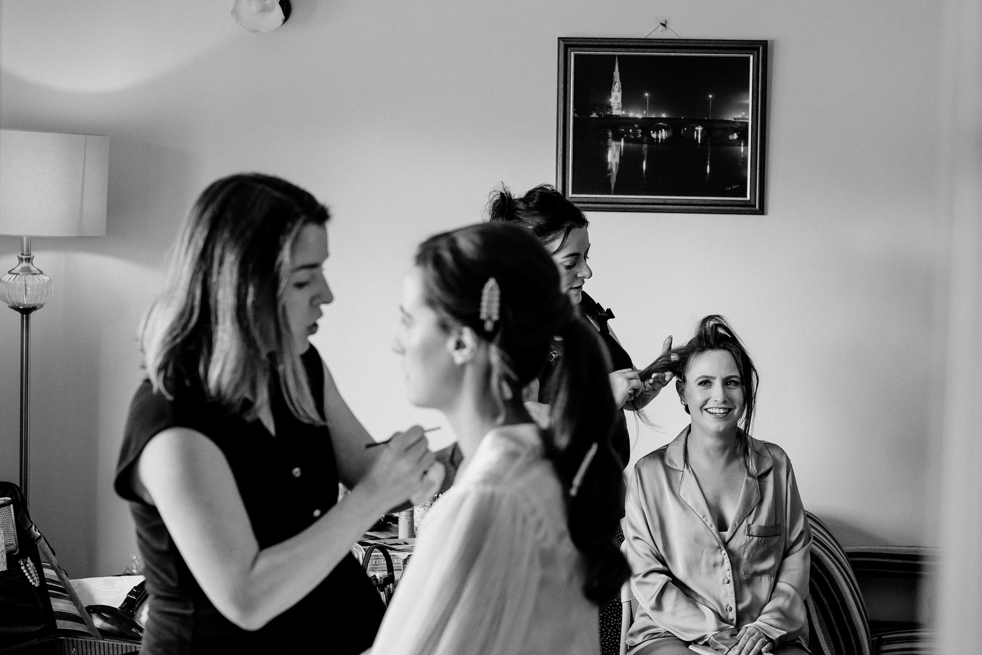 A group of women in a room