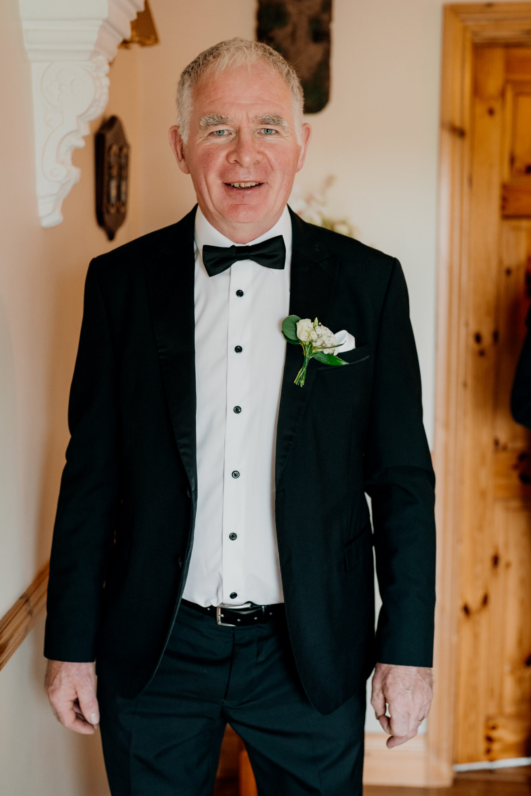 A man in a tuxedo