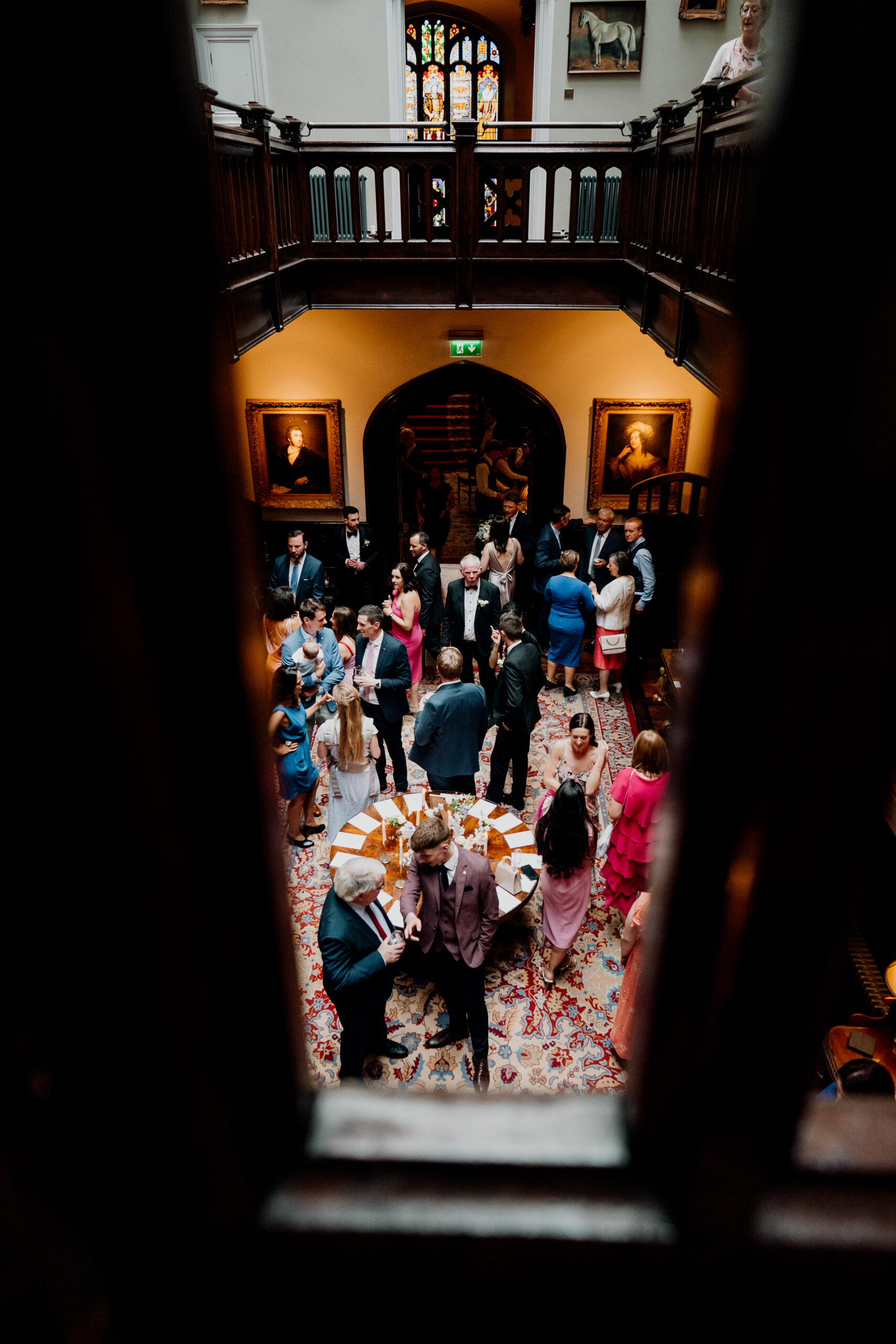 A group of people in a church