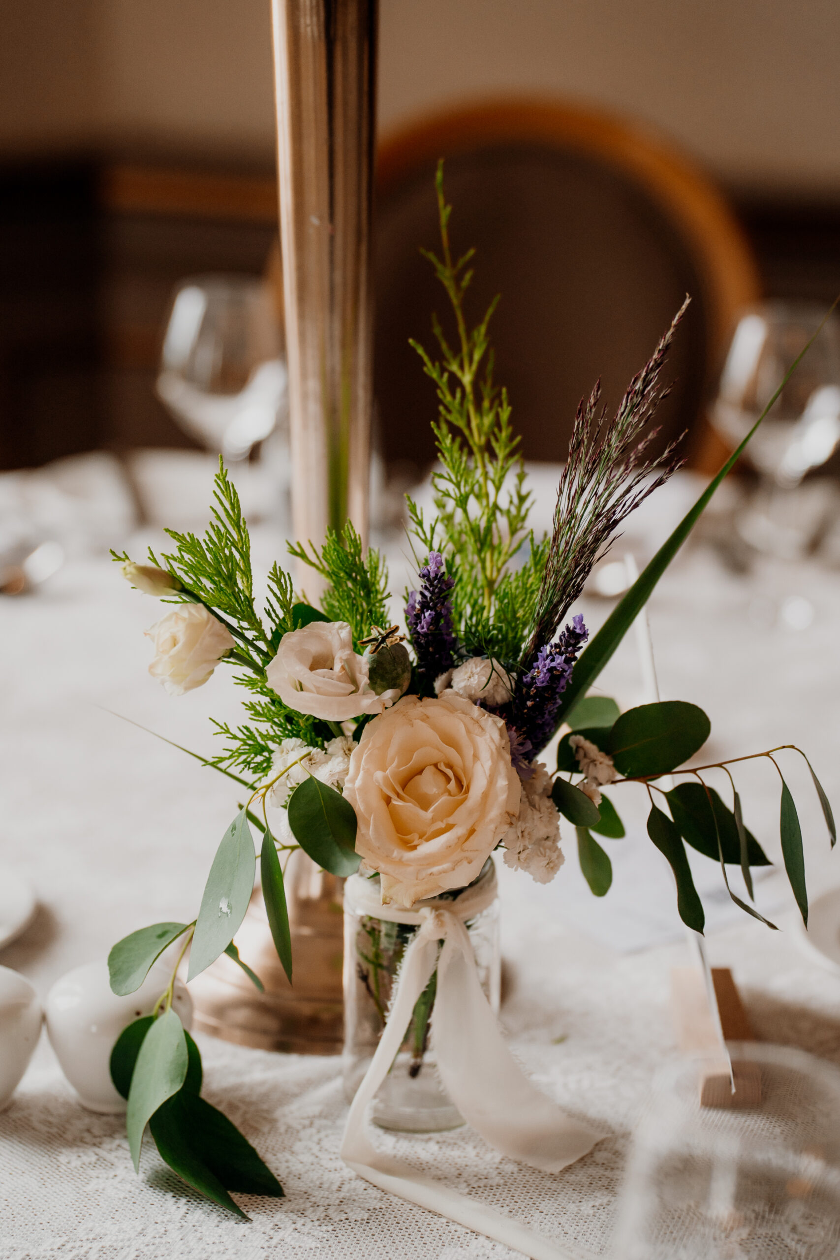 A vase with flowers