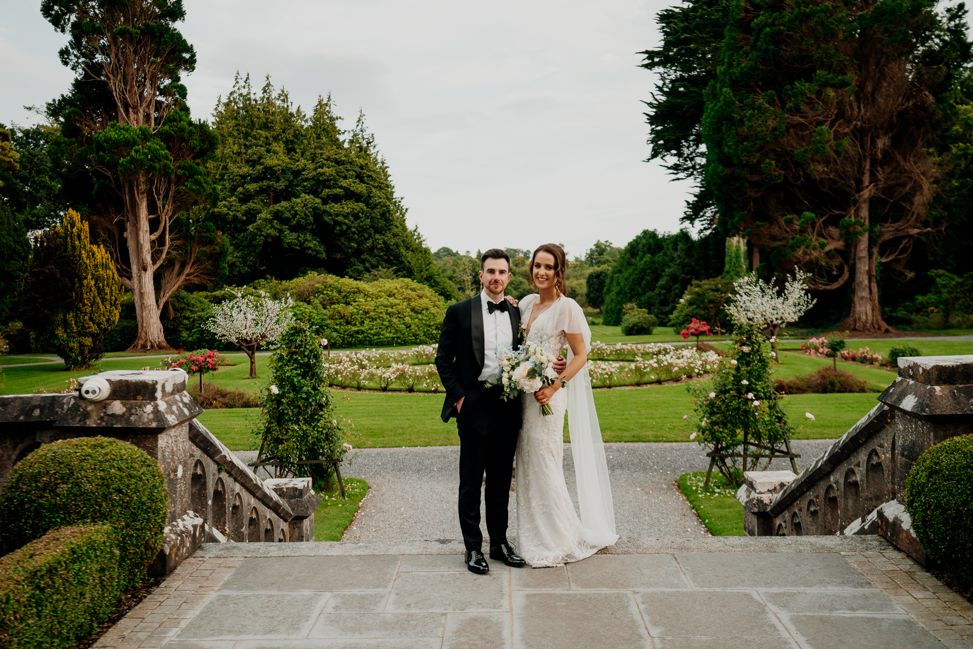 A man and woman posing for a picture