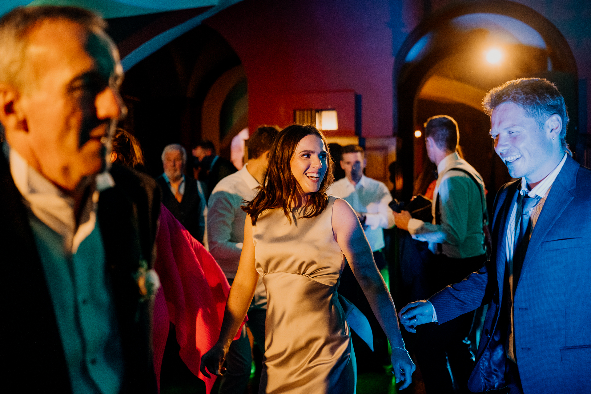 A man and woman dancing