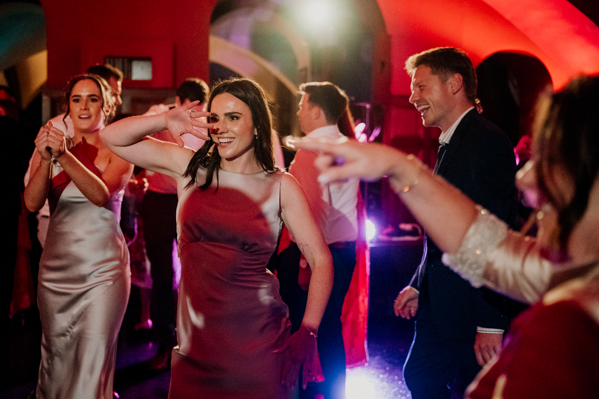 A man and woman dancing