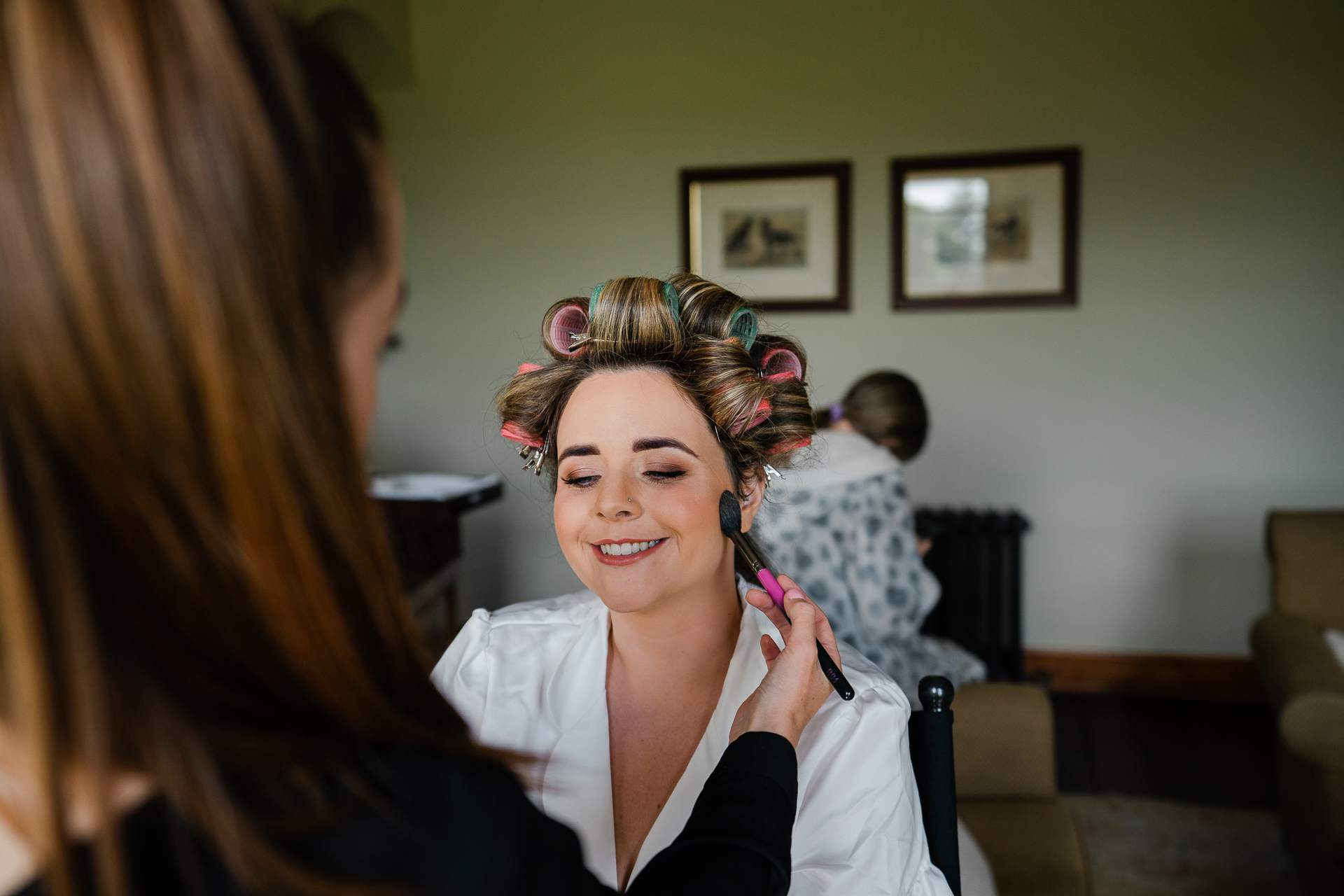 A woman with a flower crown