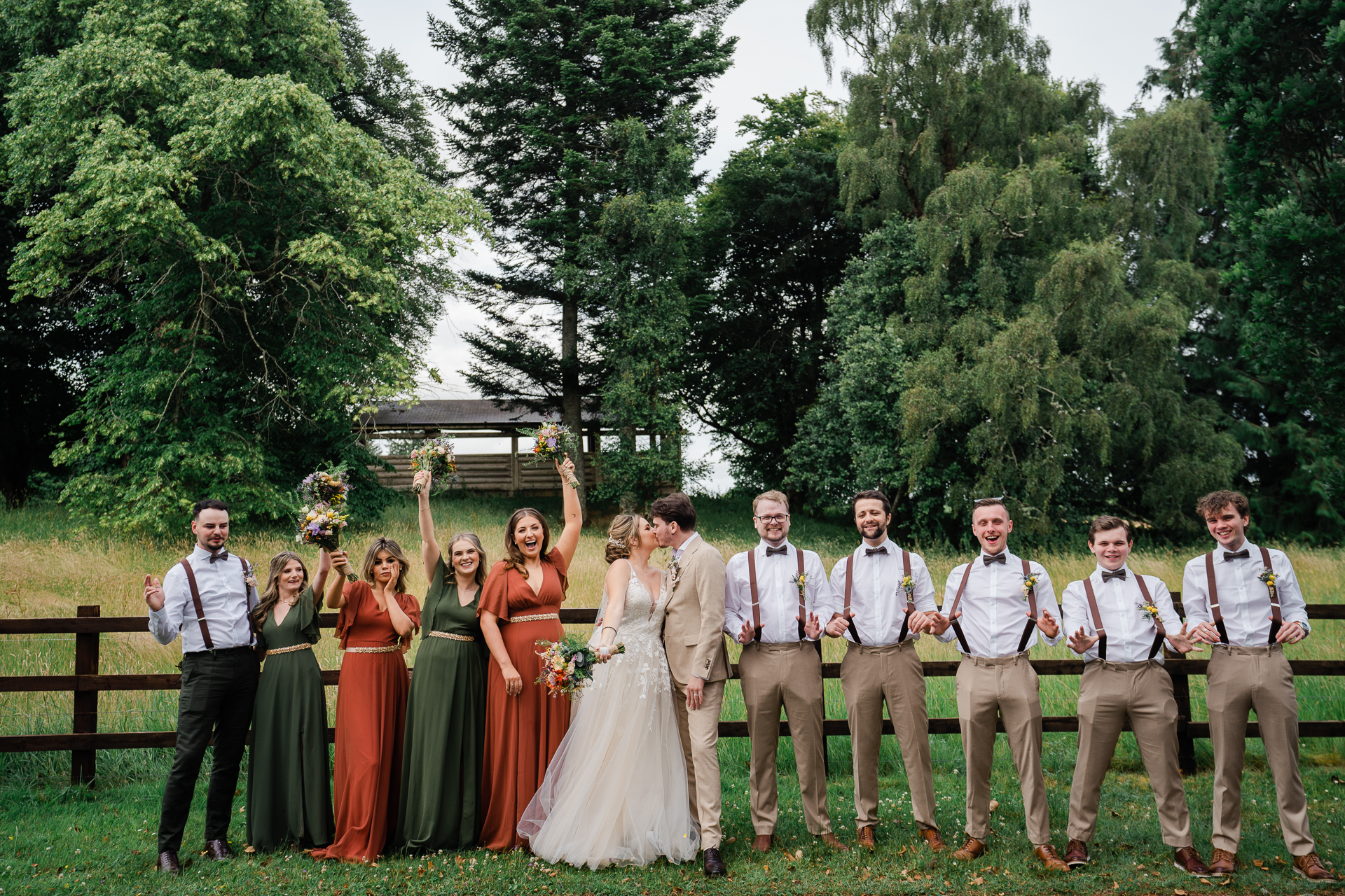 A group of people posing for a photo