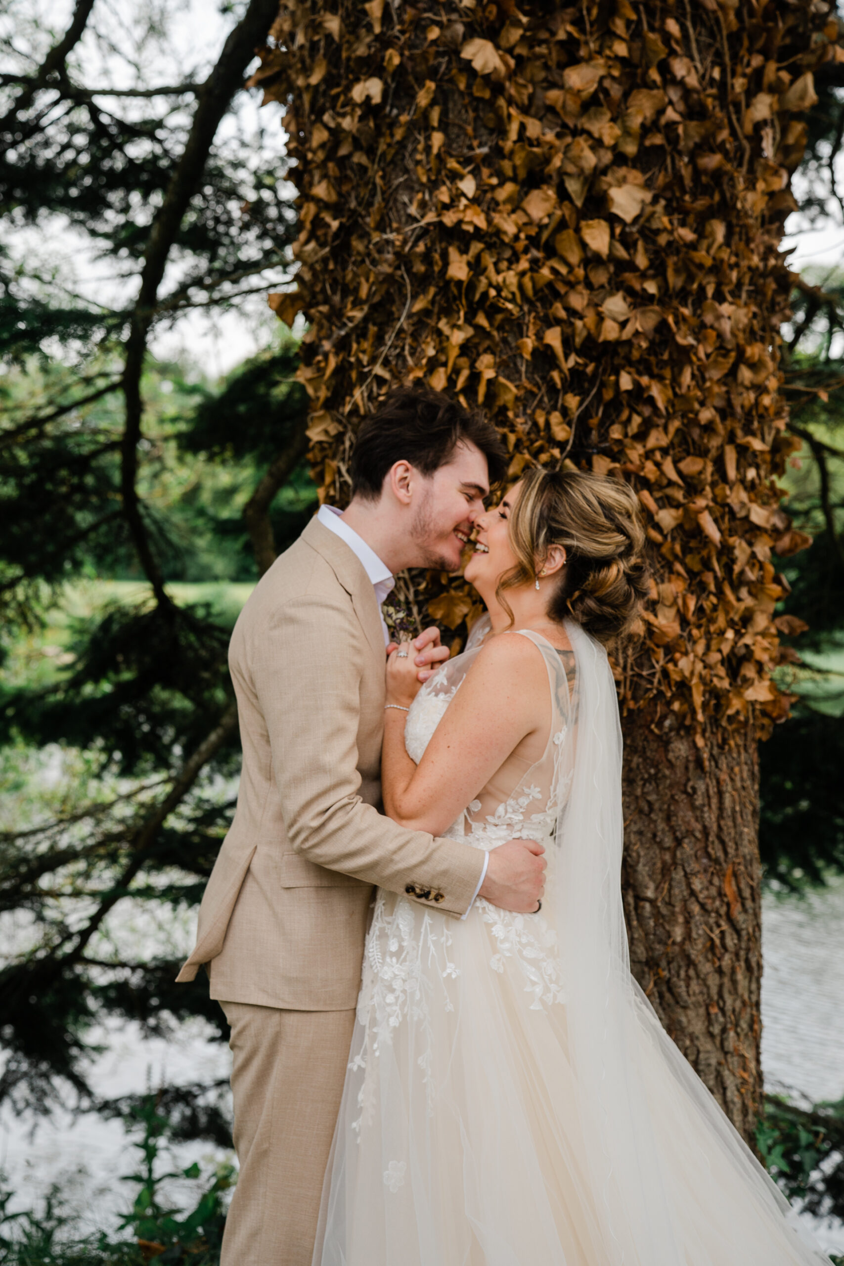 A man and woman kissing