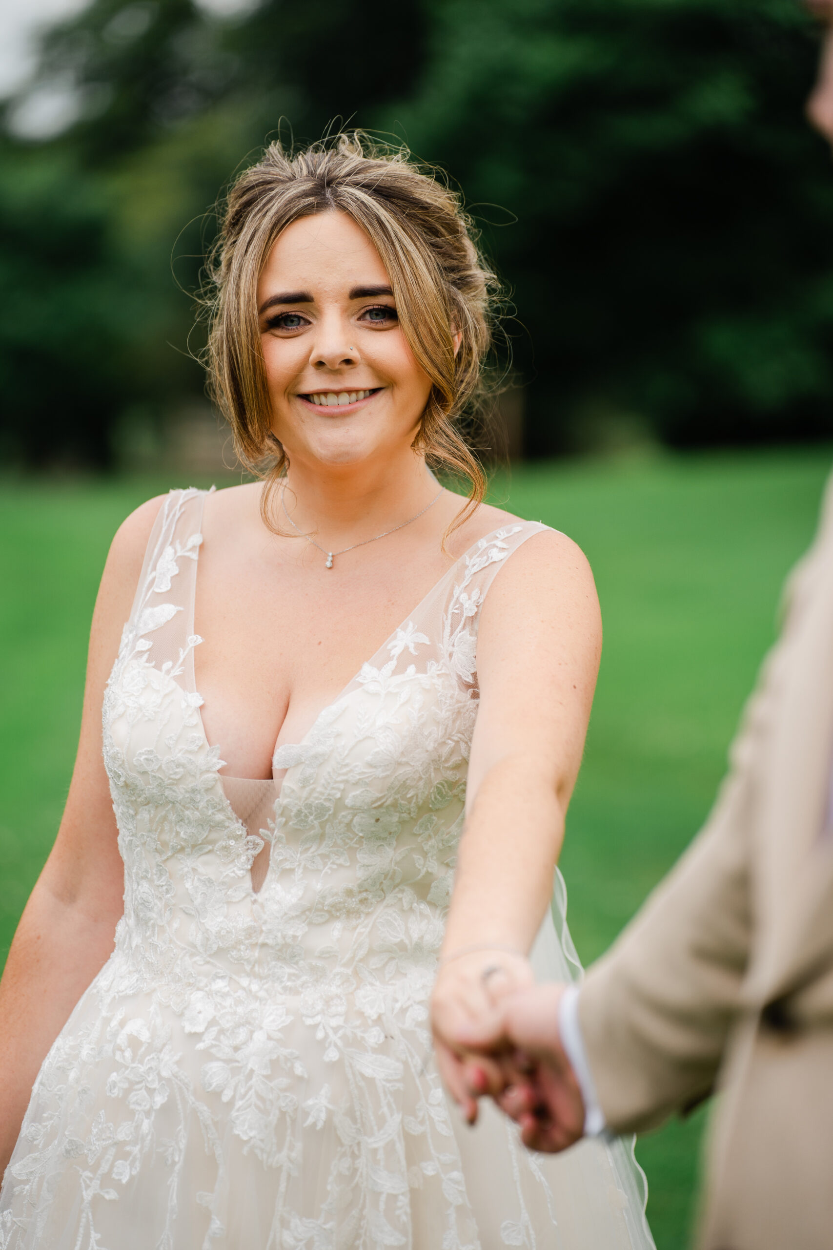 A person in a wedding dress