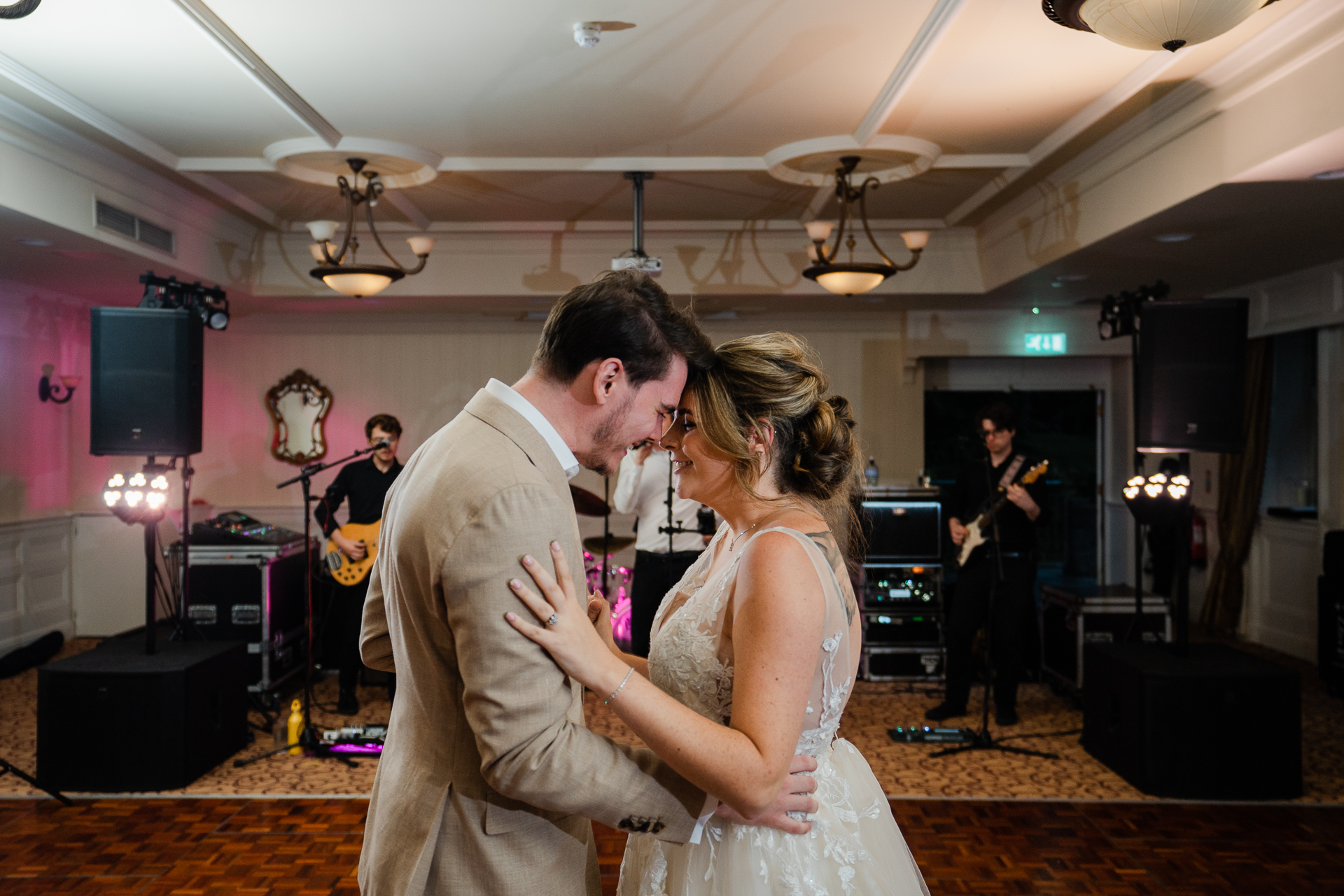 A man and woman kissing