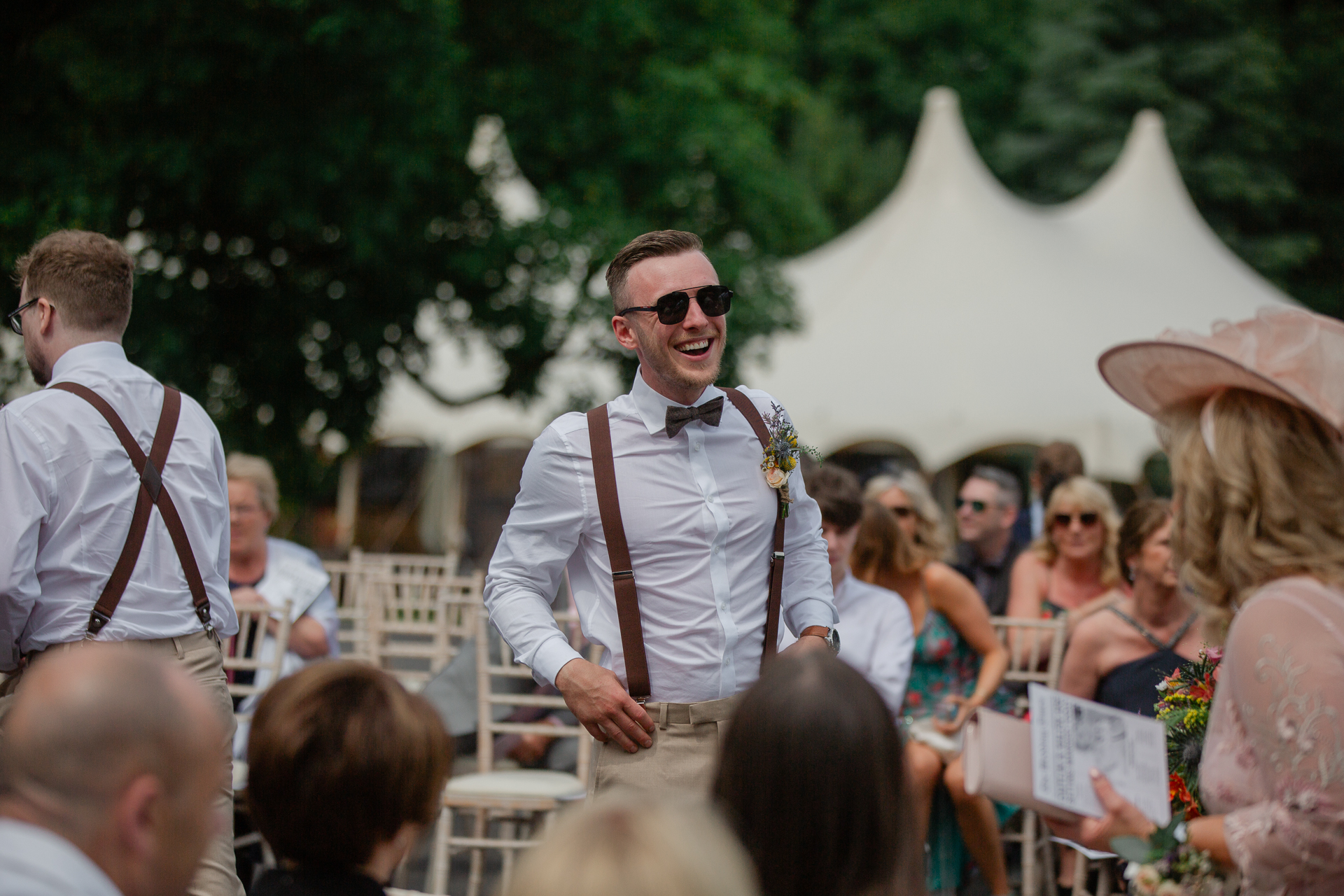 A man in a bow tie