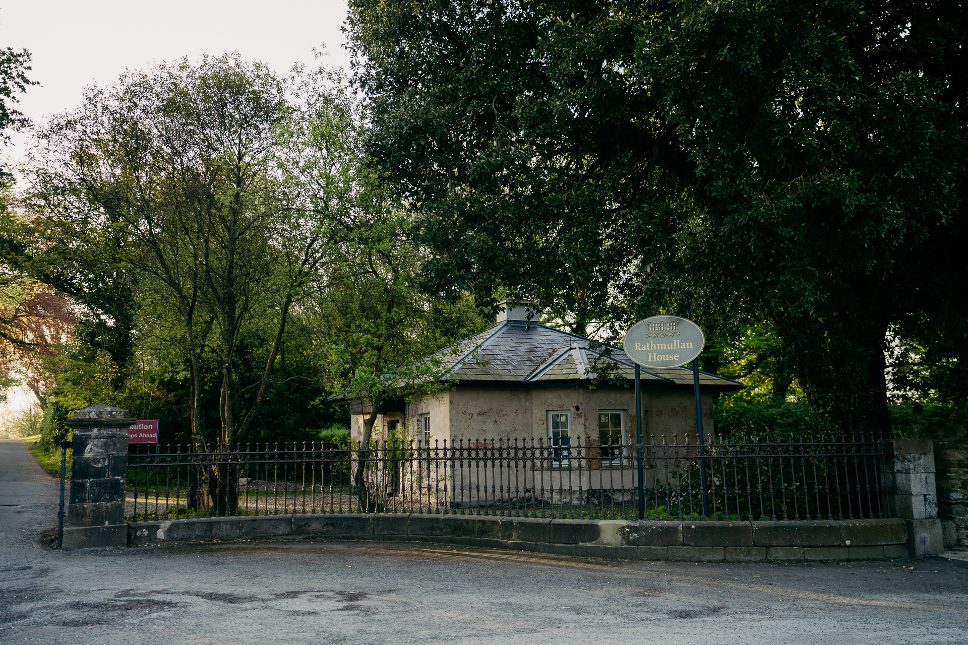 A house with a fence around it