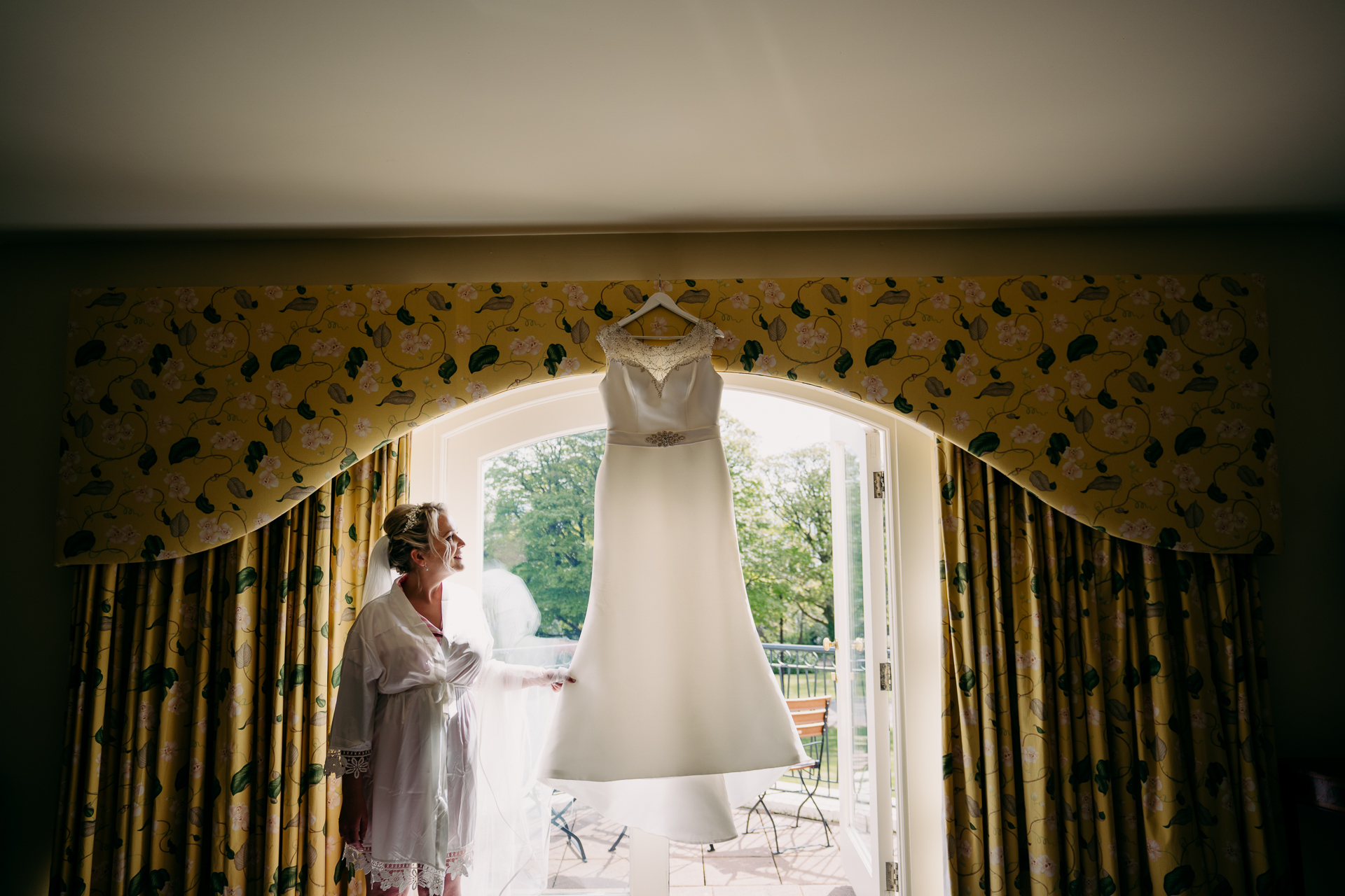 A person in a wedding dress