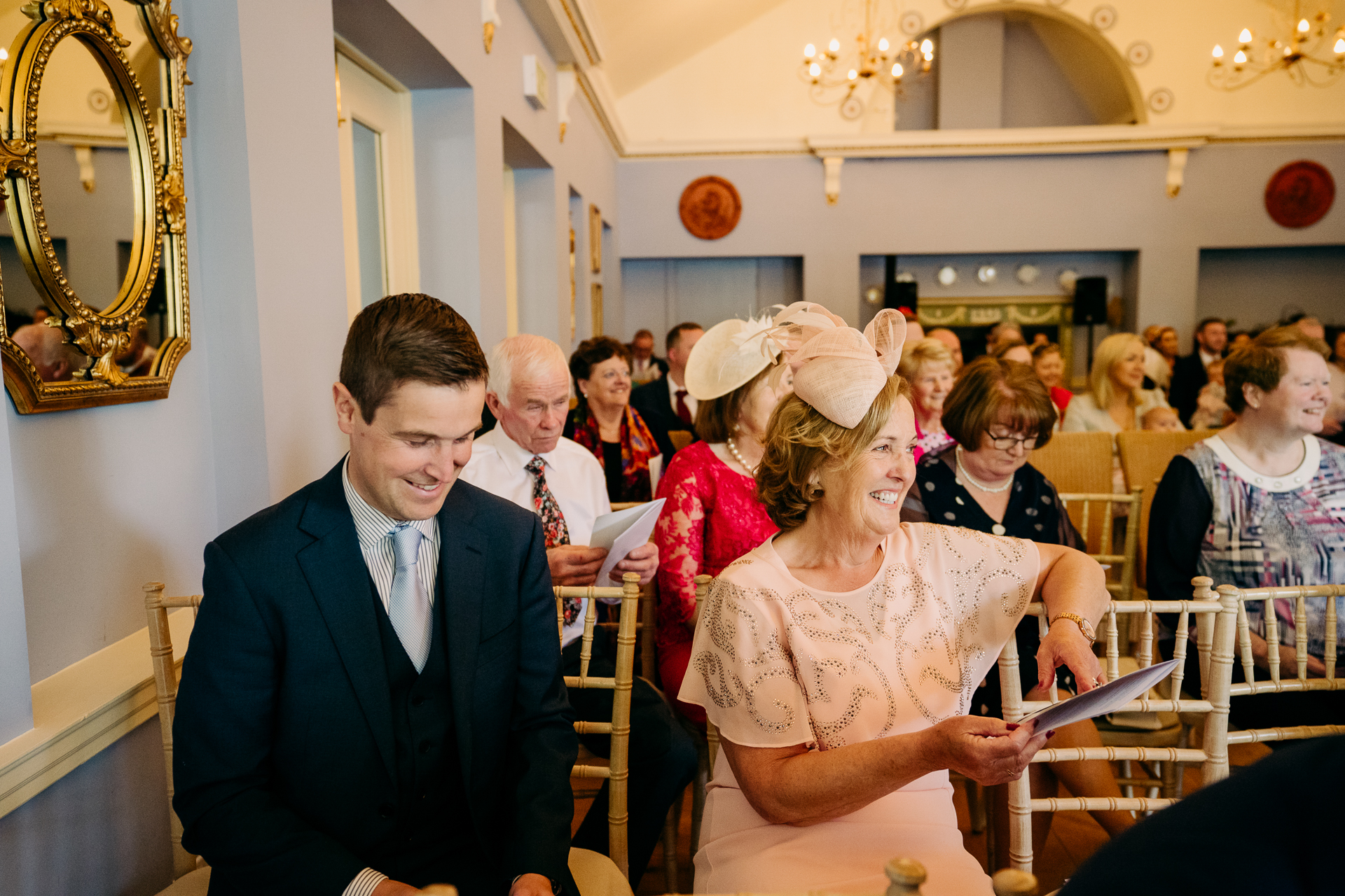 A man and woman in a wedding dress at a wedding