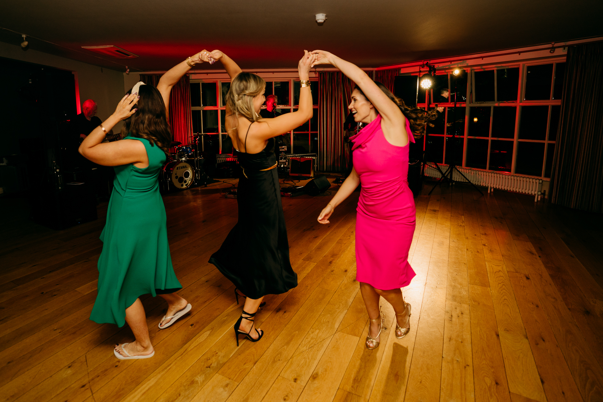 A group of women dancing