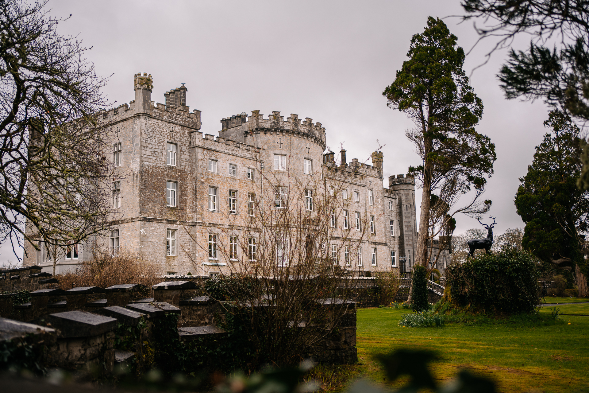 A large stone building