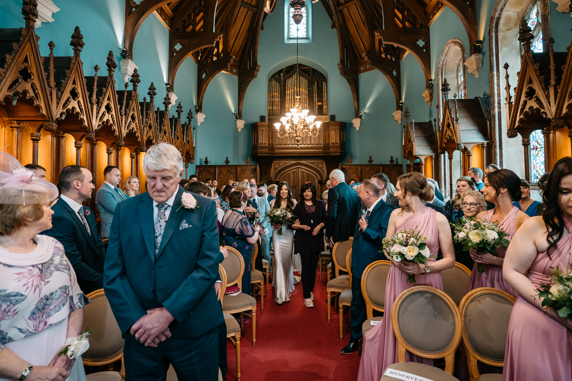 A group of people in a room