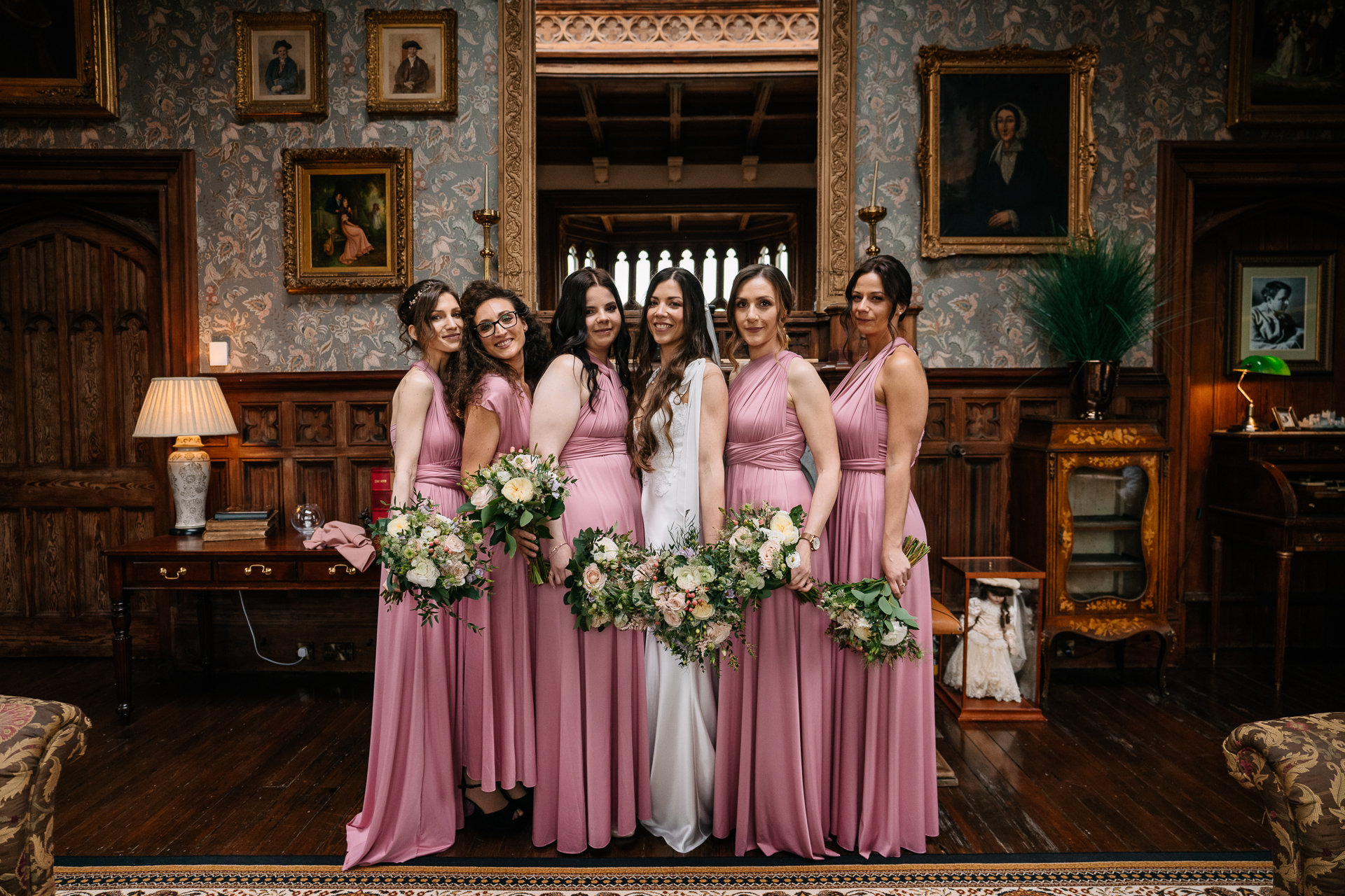 A group of women in dresses