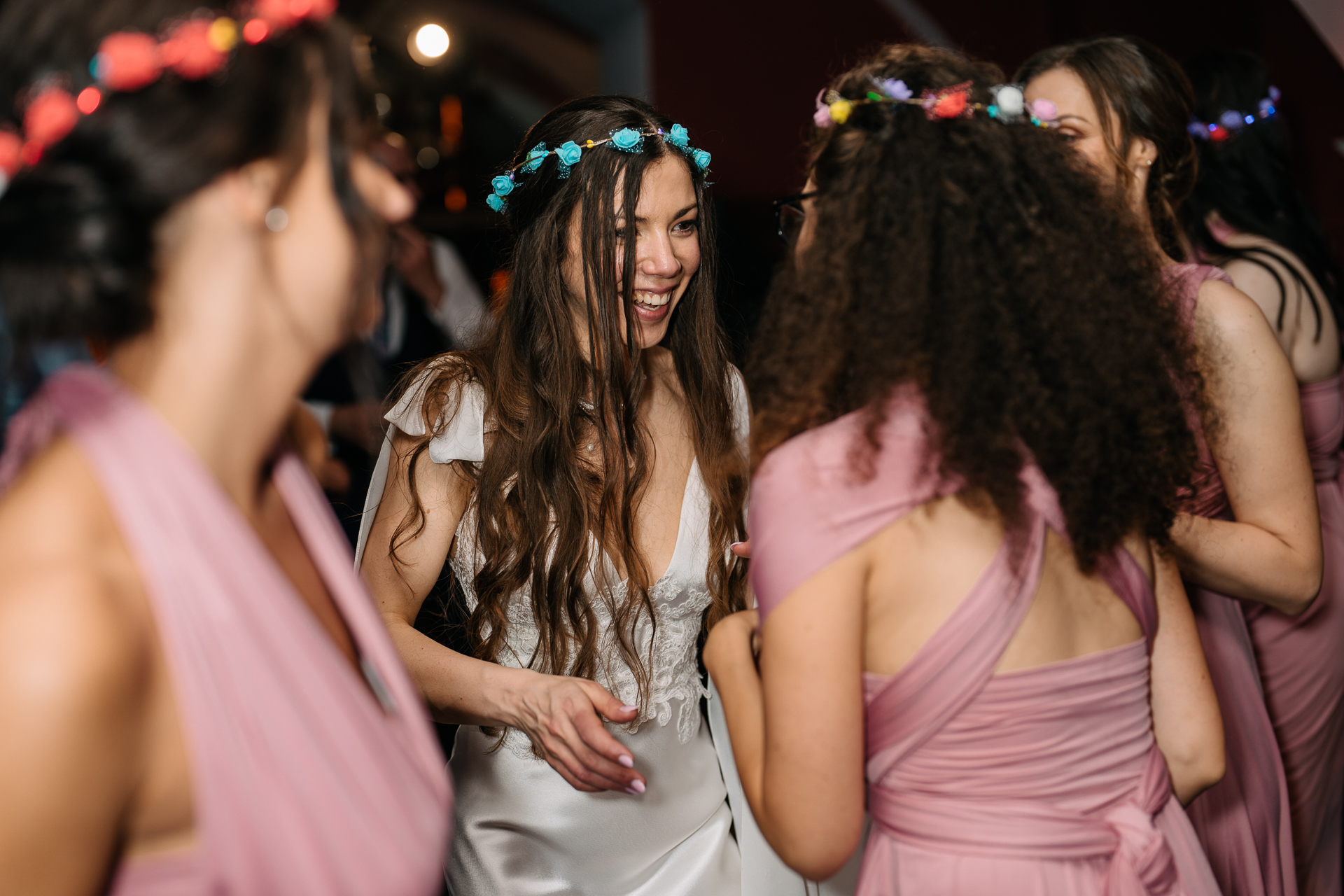 A group of women dancing