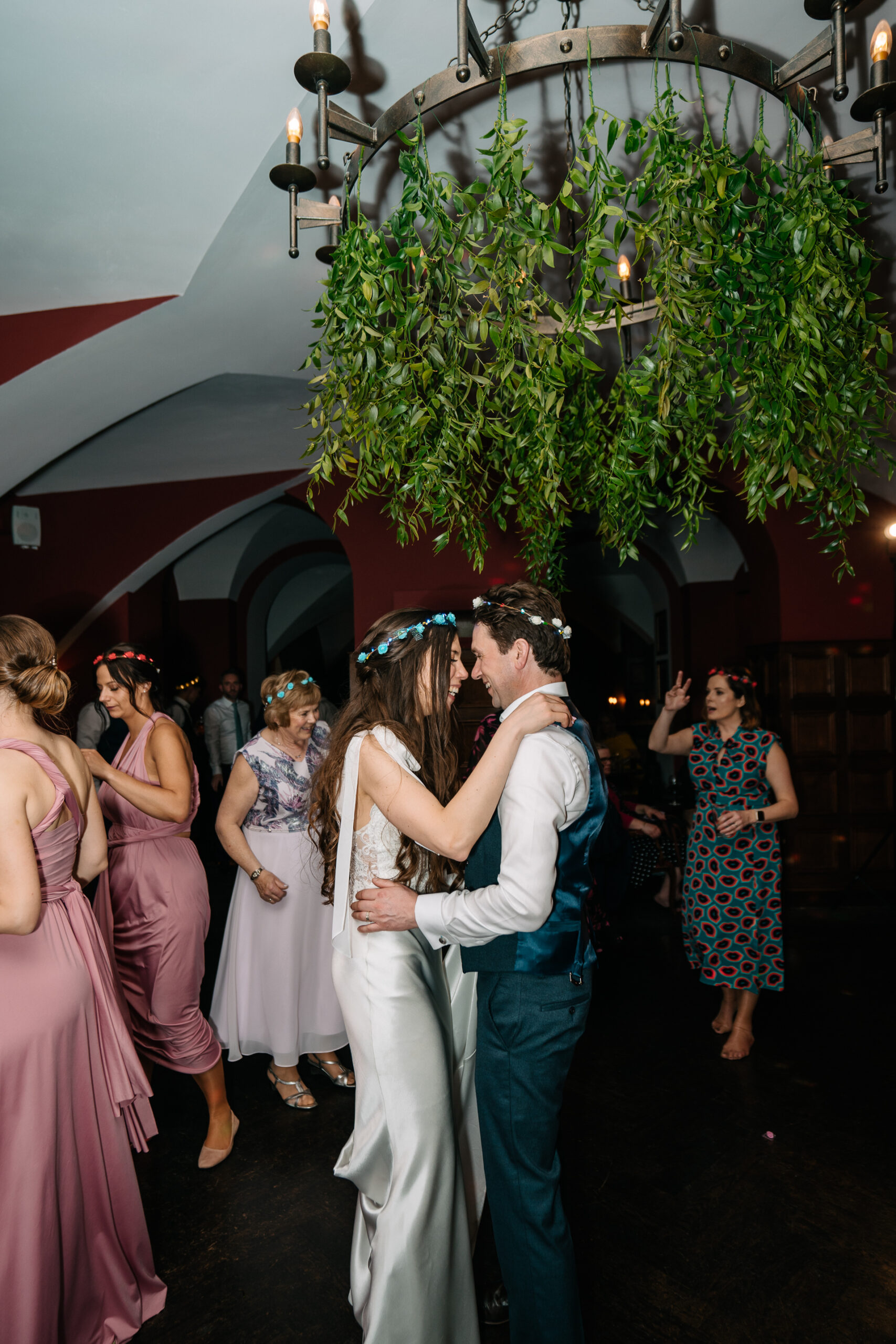 A man and woman kissing