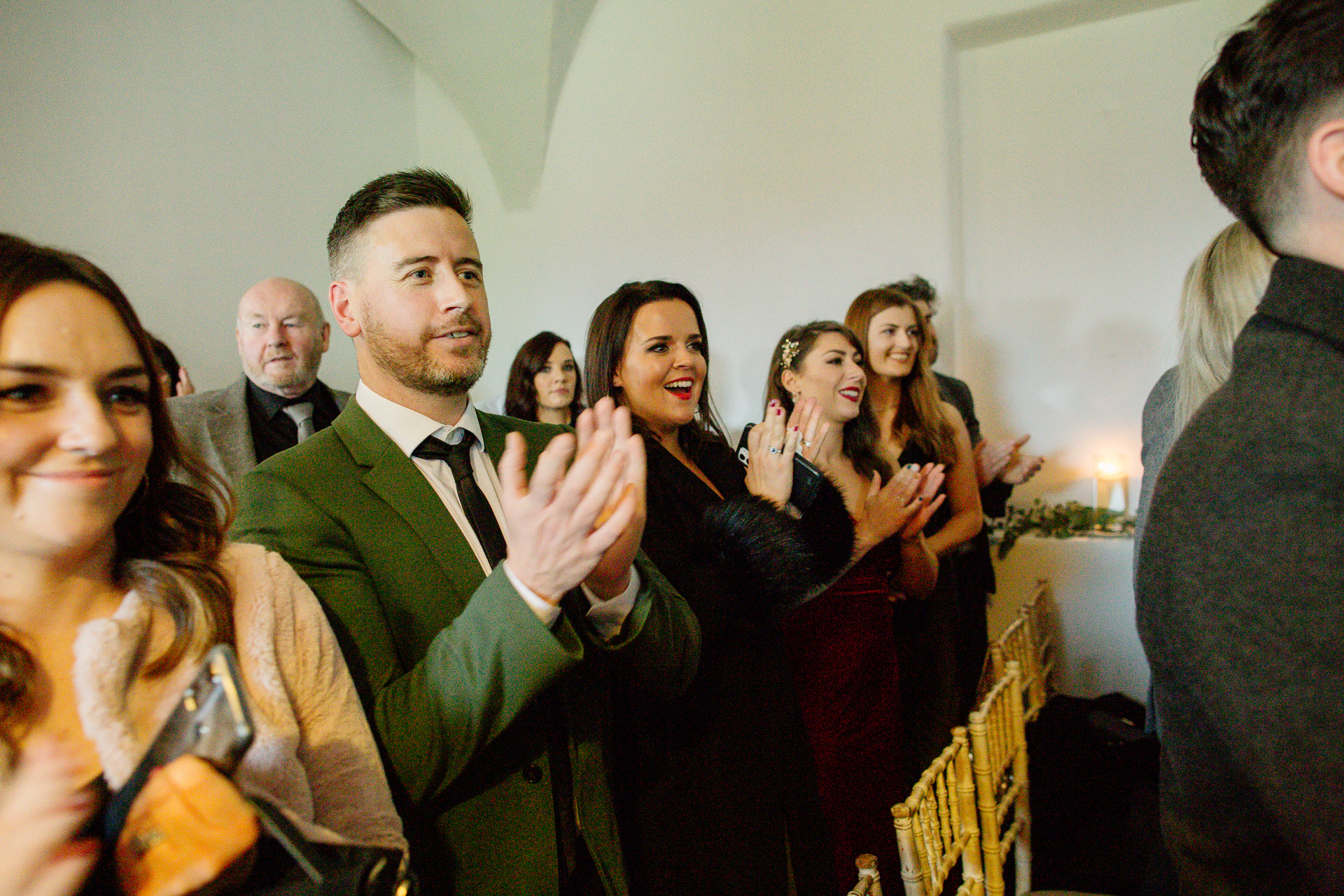 A group of people dancing