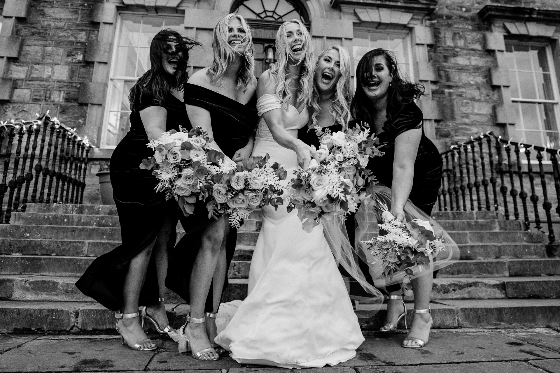 A group of women posing for a photo