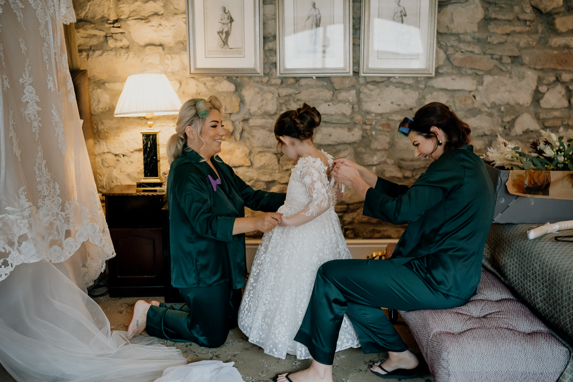 A group of women sitting on a couch