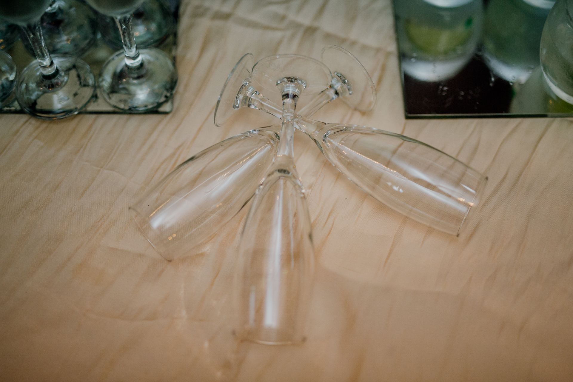 A glass starfish on a table