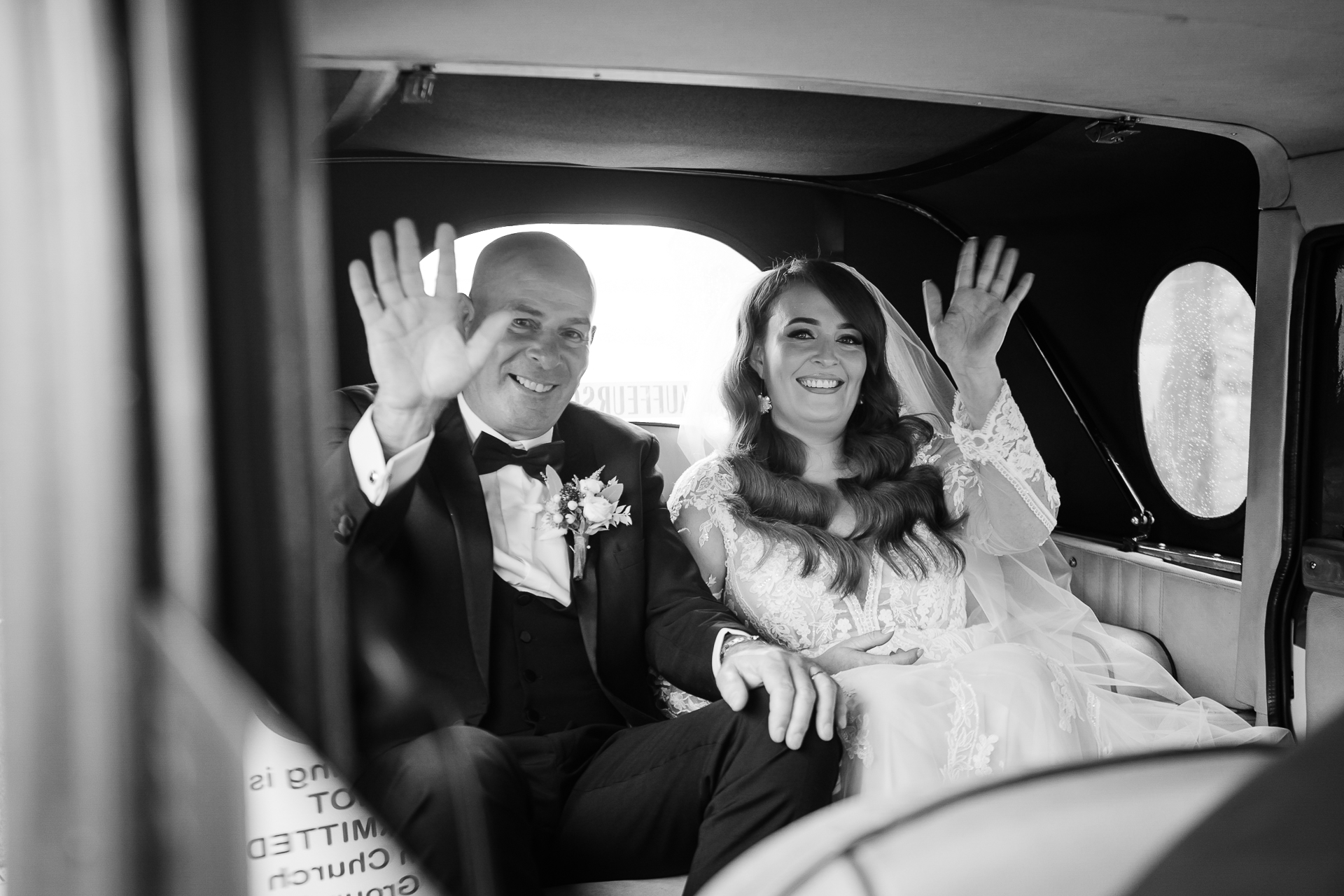 A man and woman in a car