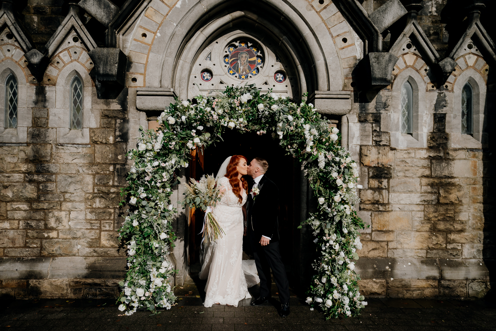 A man and woman in a doorway