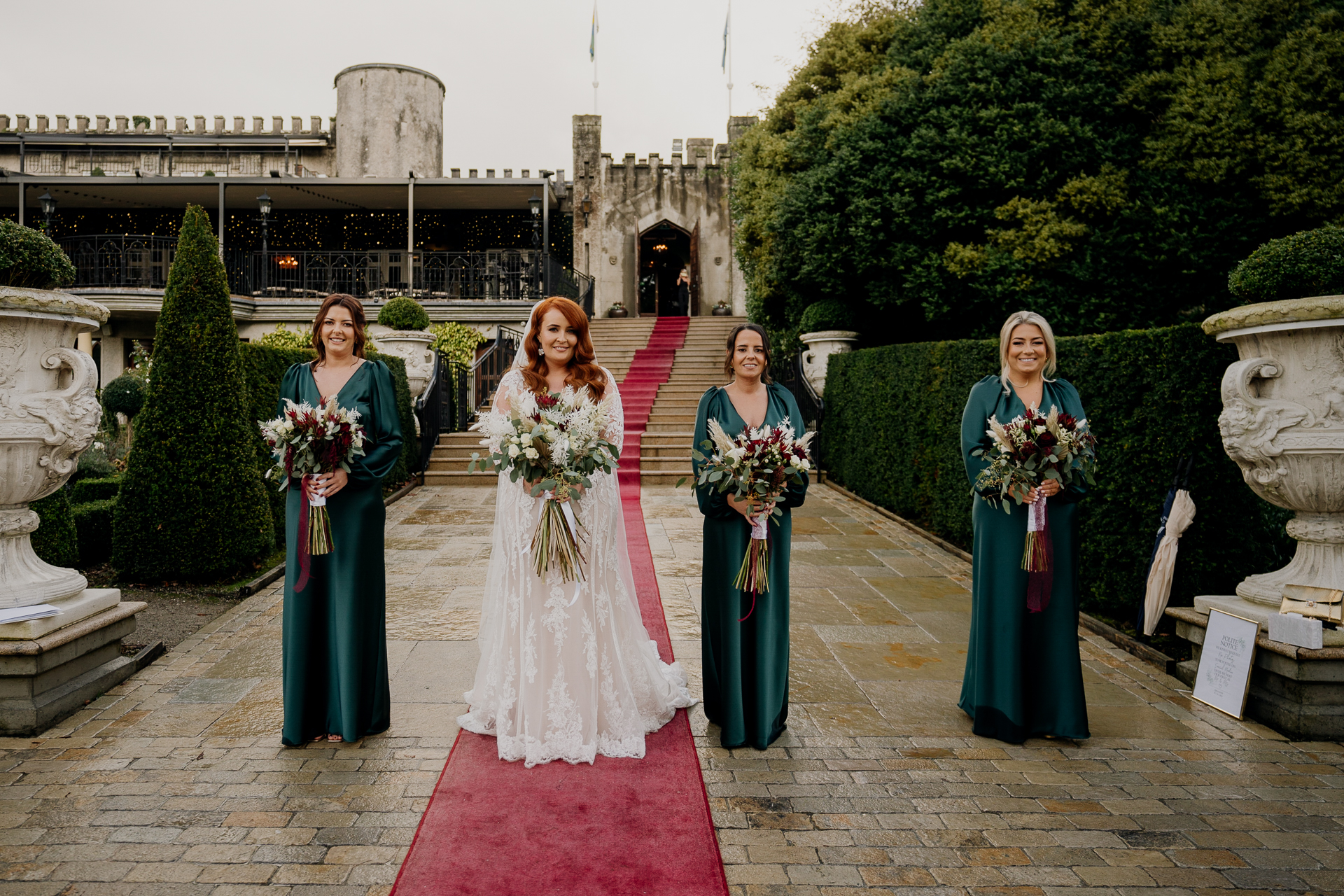 A group of women in dresses