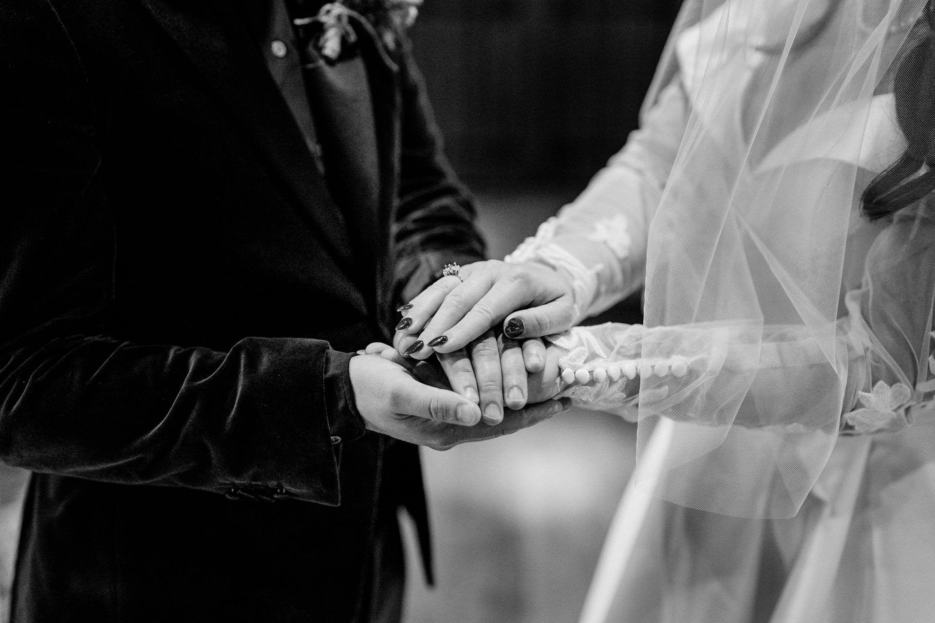 A man and woman holding hands