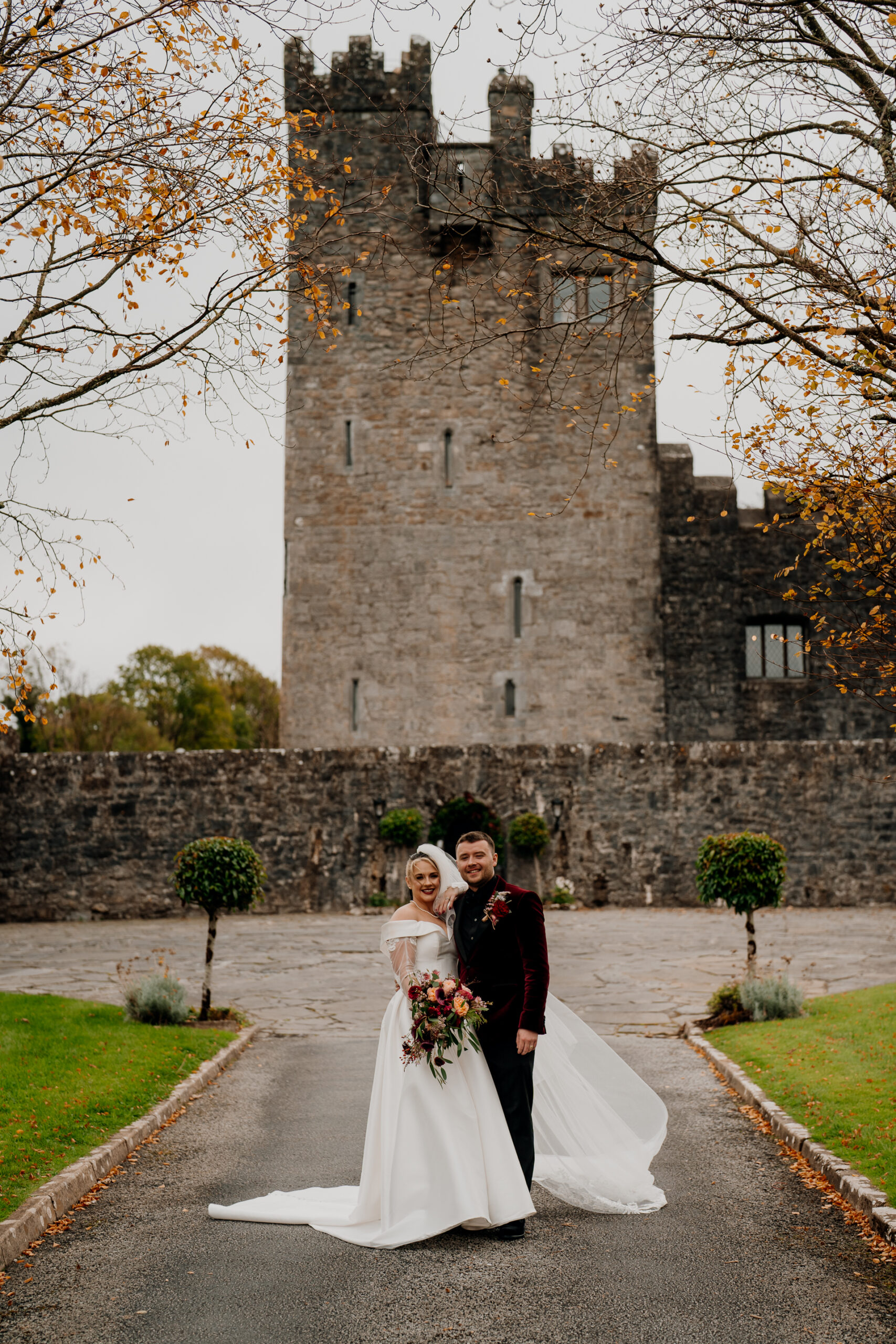 A magical Halloween wedding at Cloughan Castle near Galway, Ireland. Elegant decor, romantic ambiance, and timeless memories captured in this stunning Irish castle setting