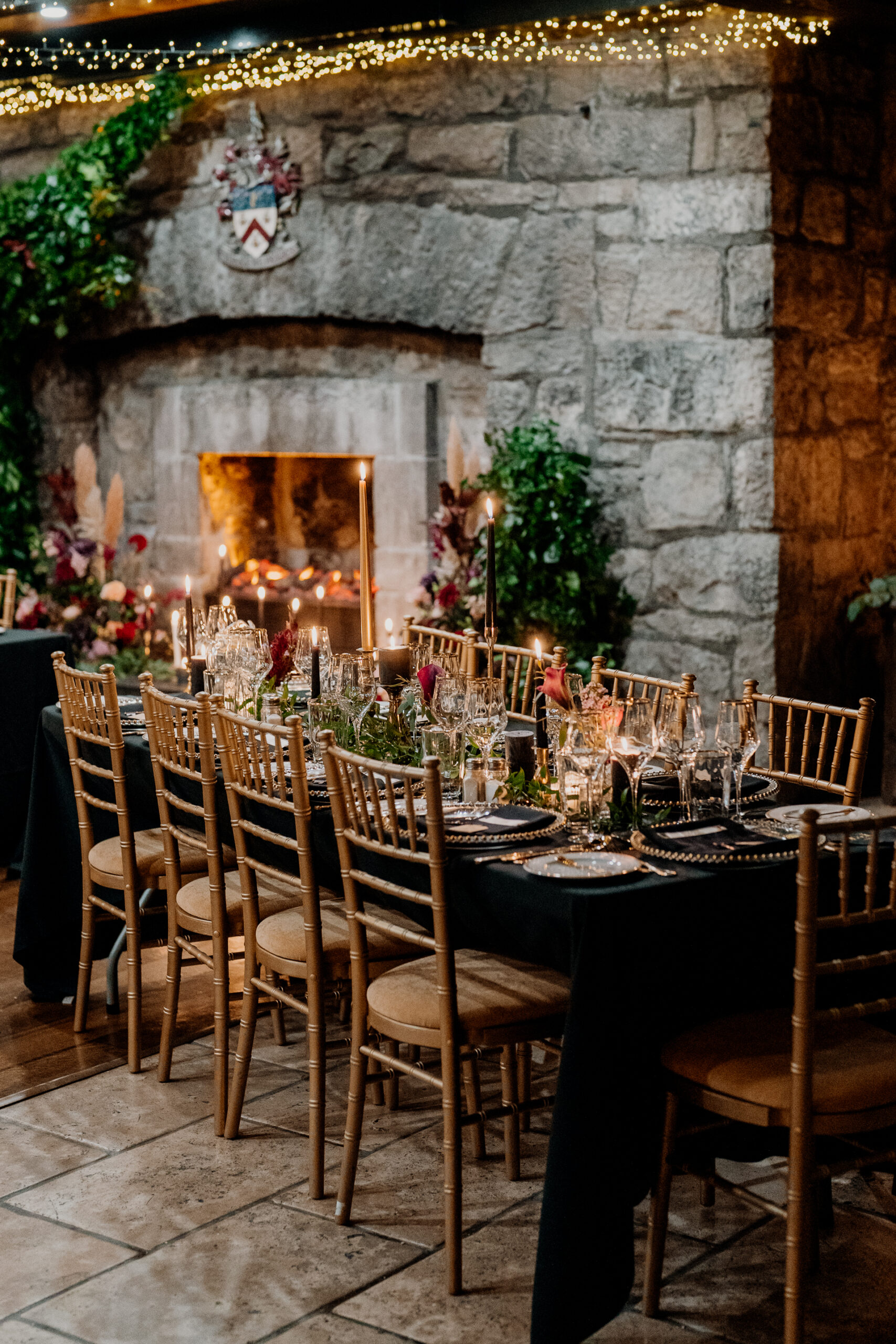 A magical Halloween wedding at Cloughan Castle near Galway, Ireland. Elegant decor, romantic ambiance, and timeless memories captured in this stunning Irish castle setting