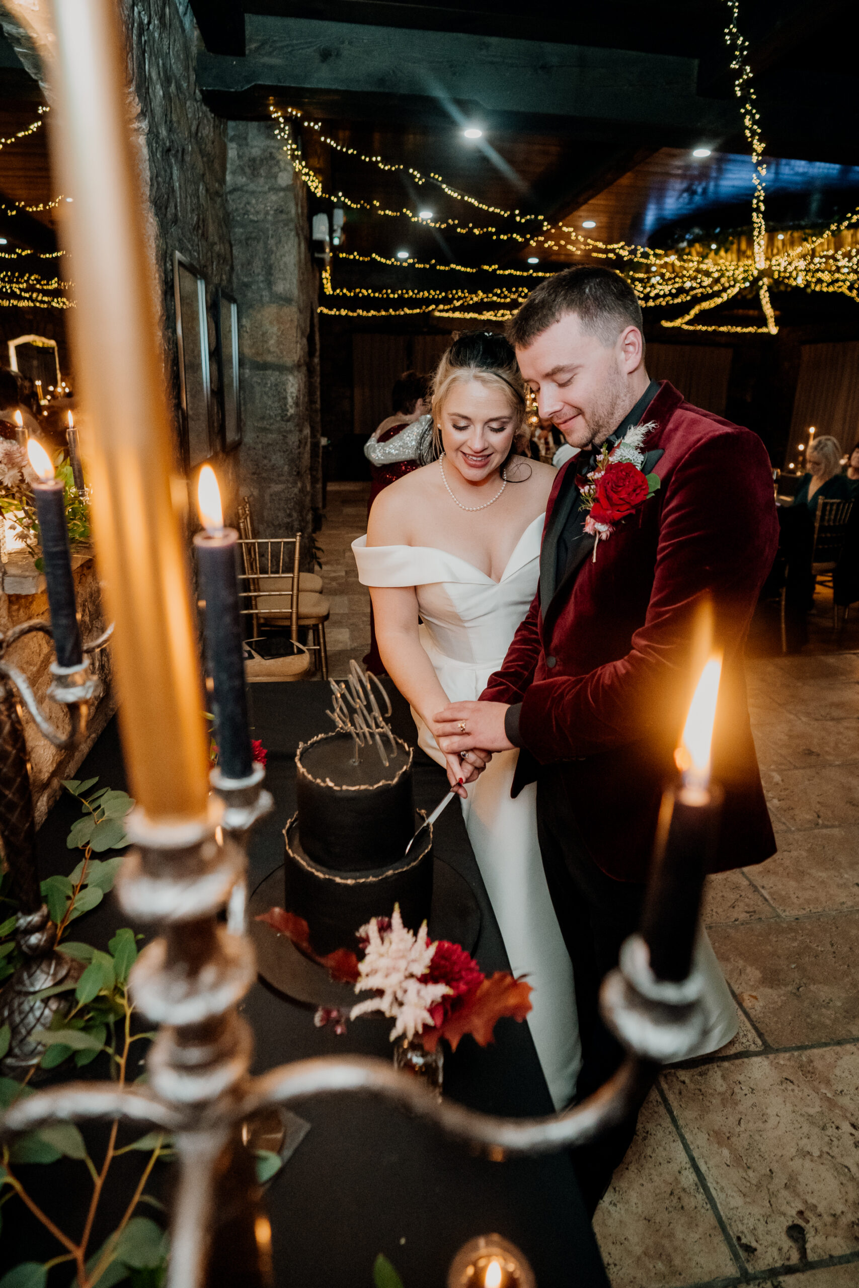 A magical Halloween wedding at Cloughan Castle near Galway, Ireland. Elegant decor, romantic ambiance, and timeless memories captured in this stunning Irish castle setting