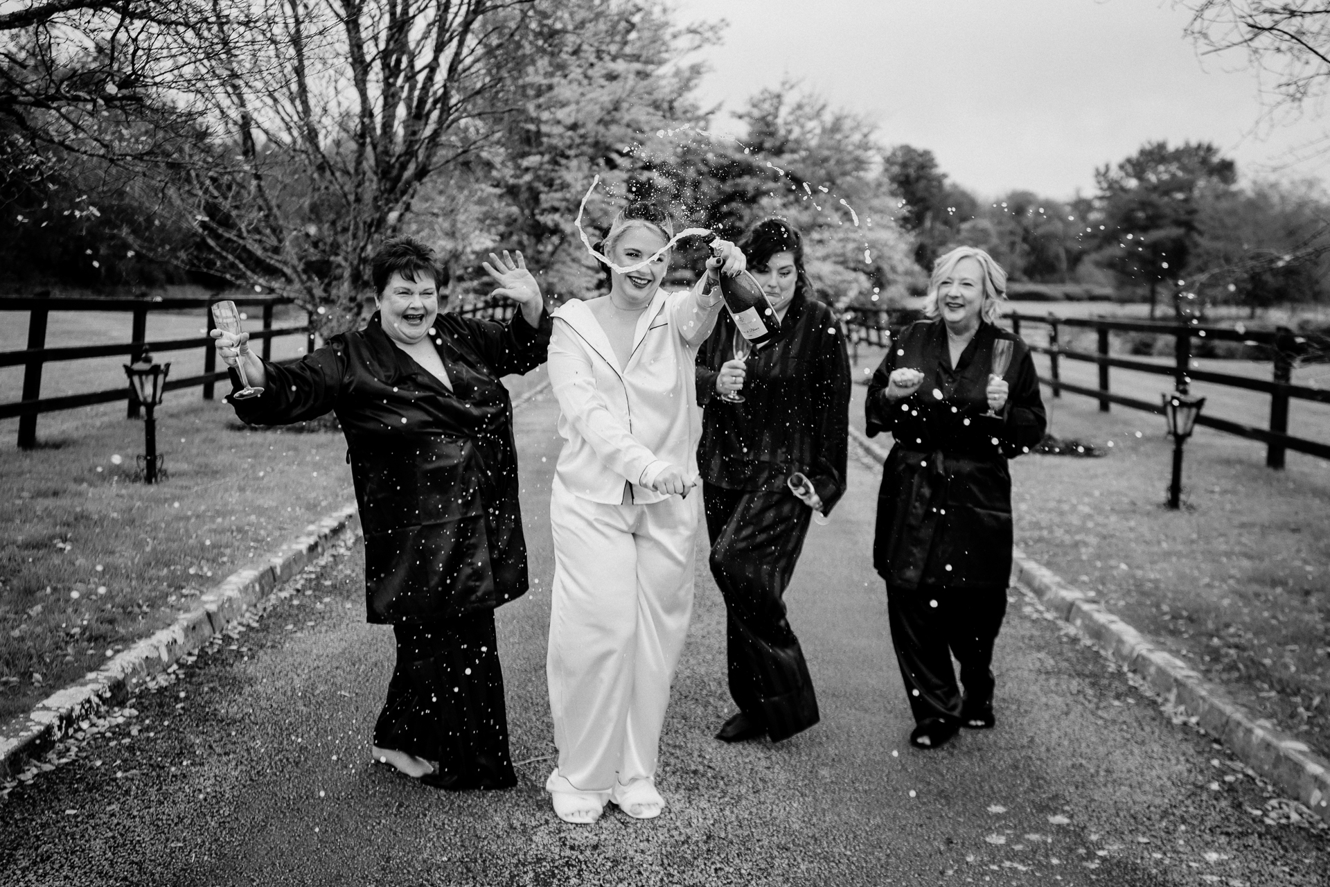 A group of women posing for a photo