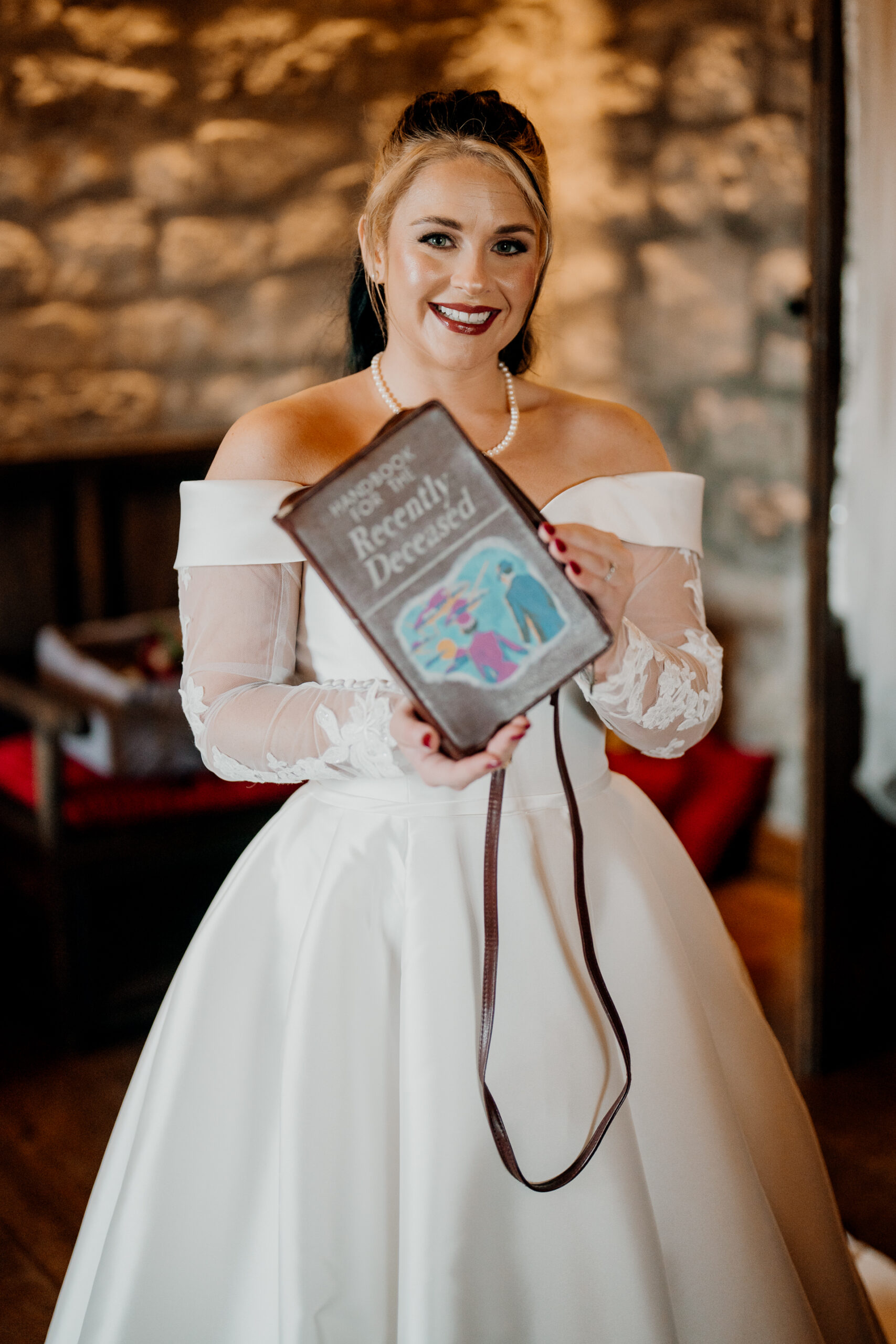 A person holding a book