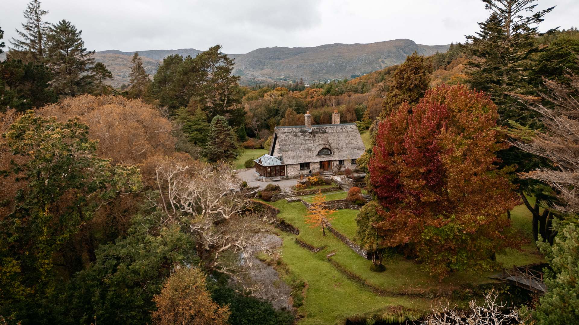 A house in a wooded area