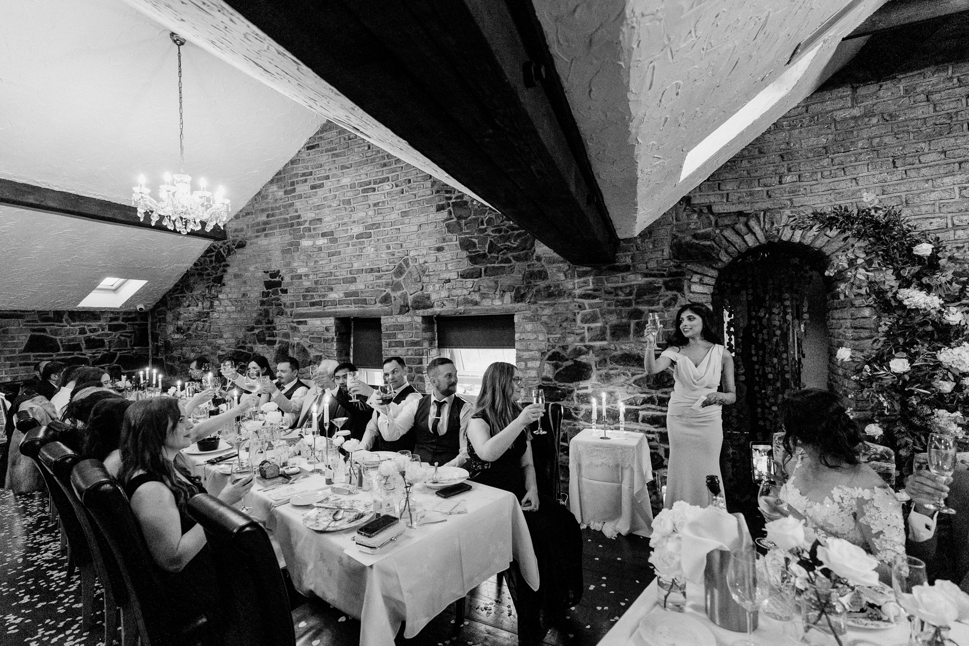 A group of people sitting at a table