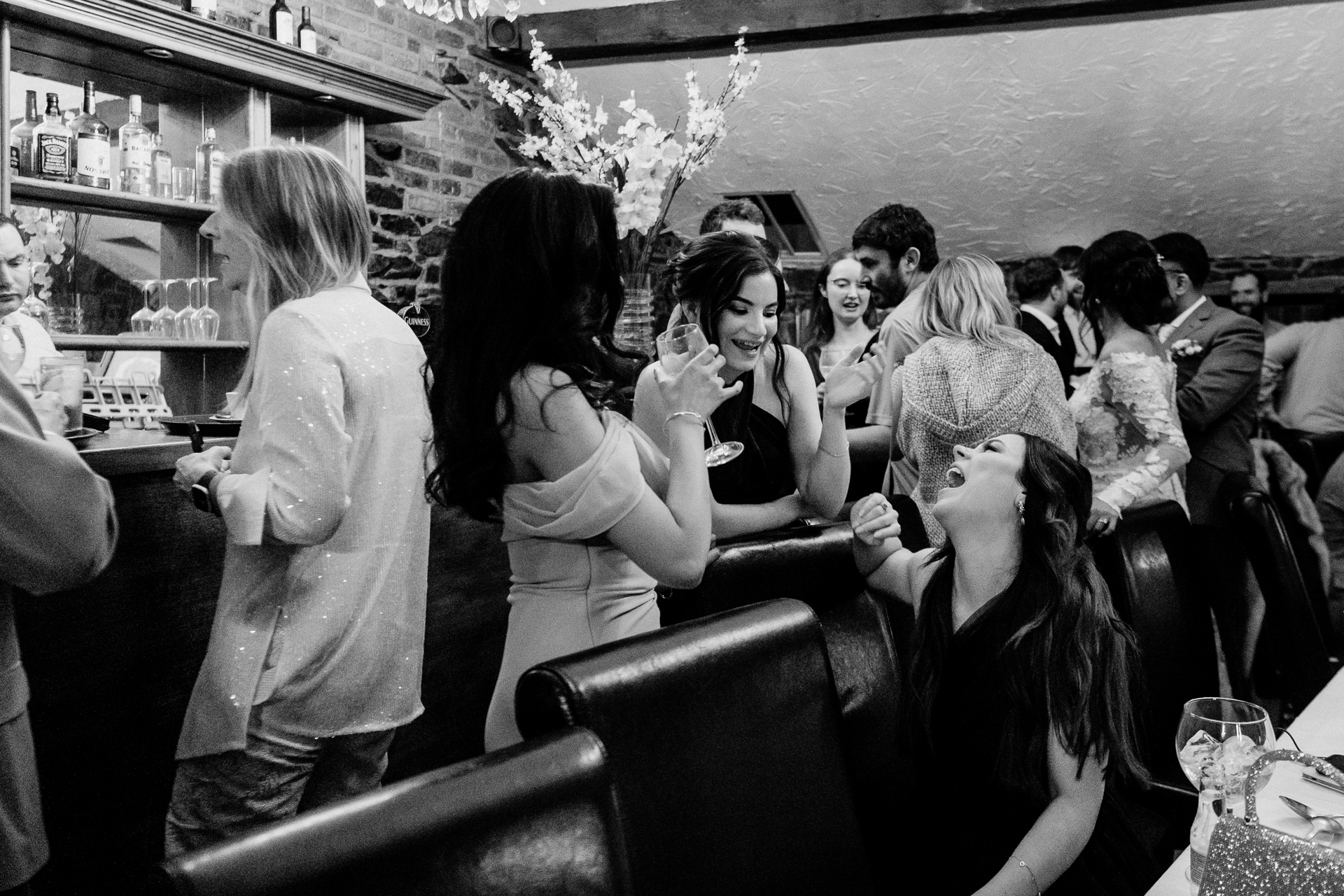 A group of people sitting at a table