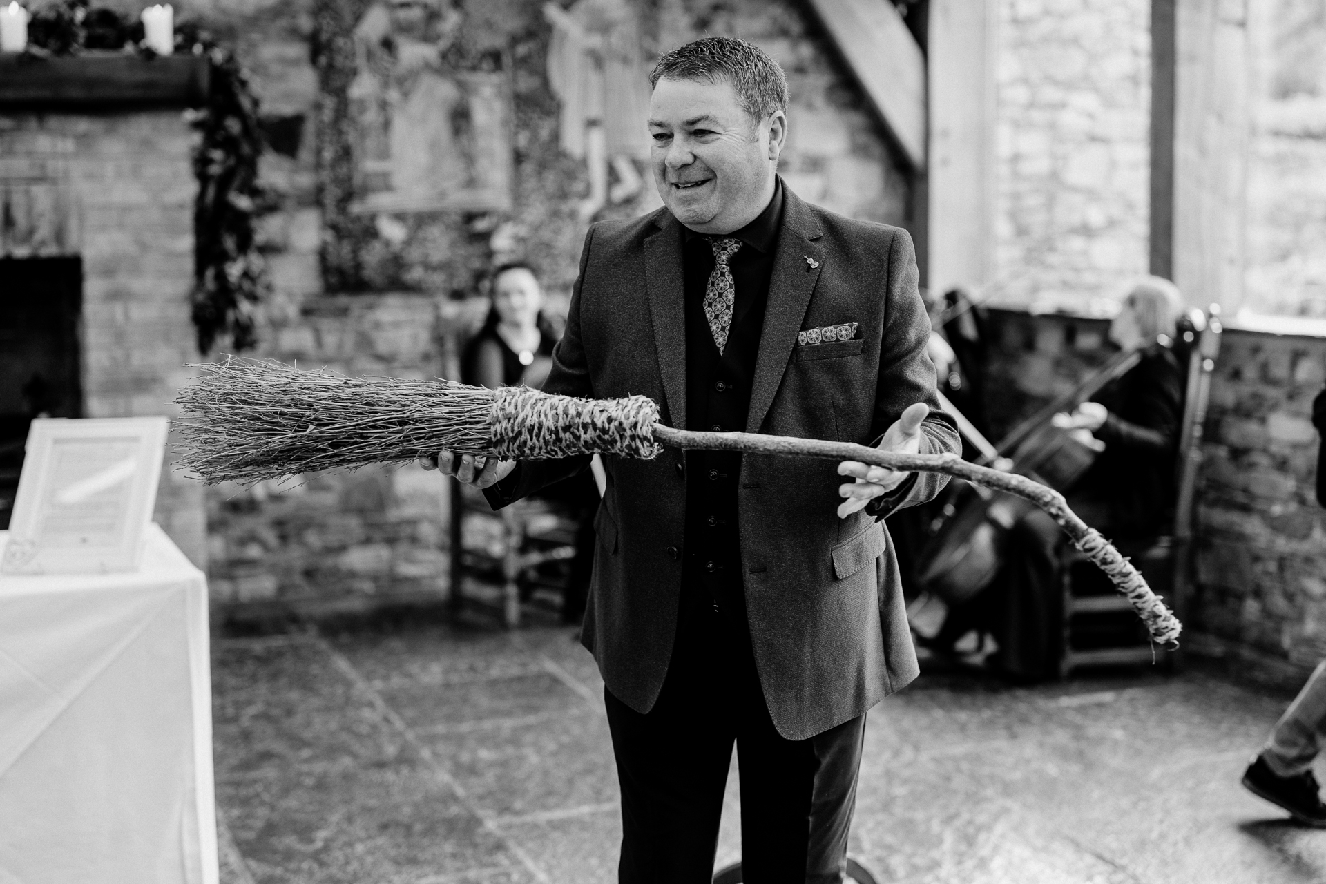 Wedding ceremony at Barberstown Castle surrounded by love and elegance.