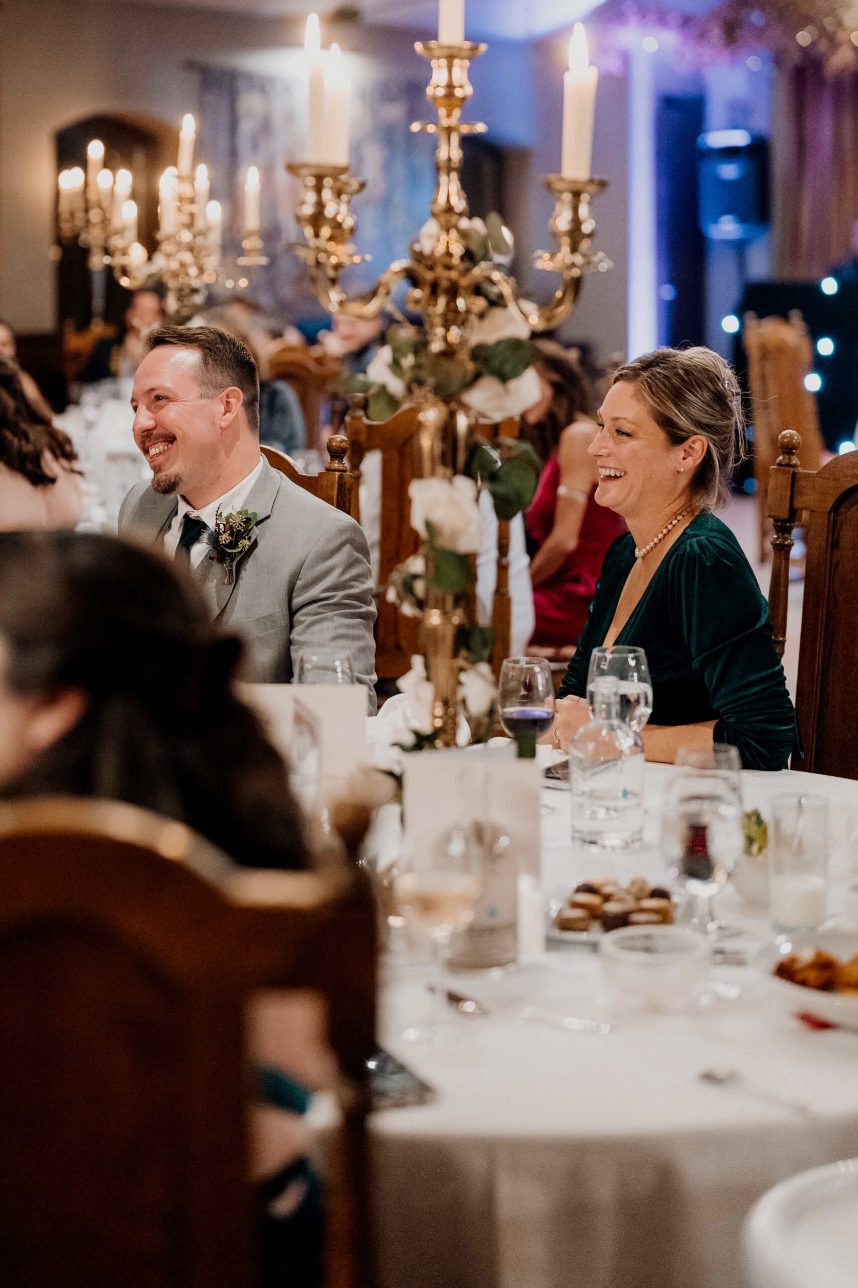 Heartfelt wedding speeches at Barberstown Castle, beautifully captured moments.