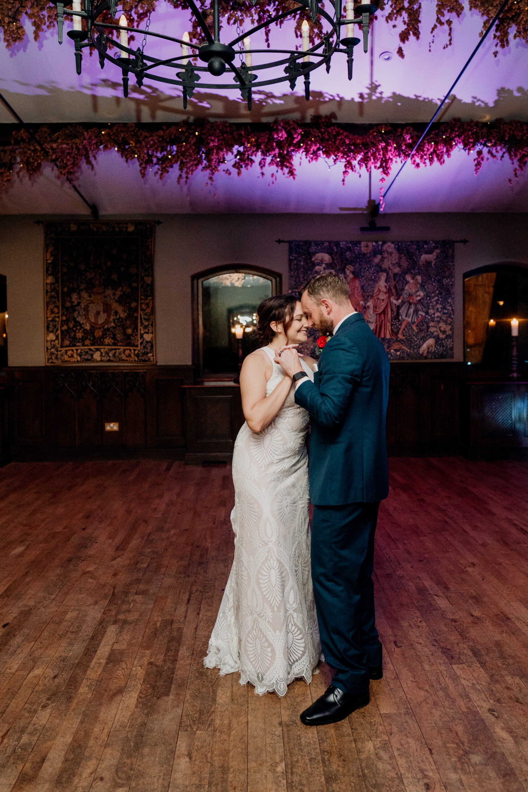 Lively wedding dance floor moments at Barberstown Castle.