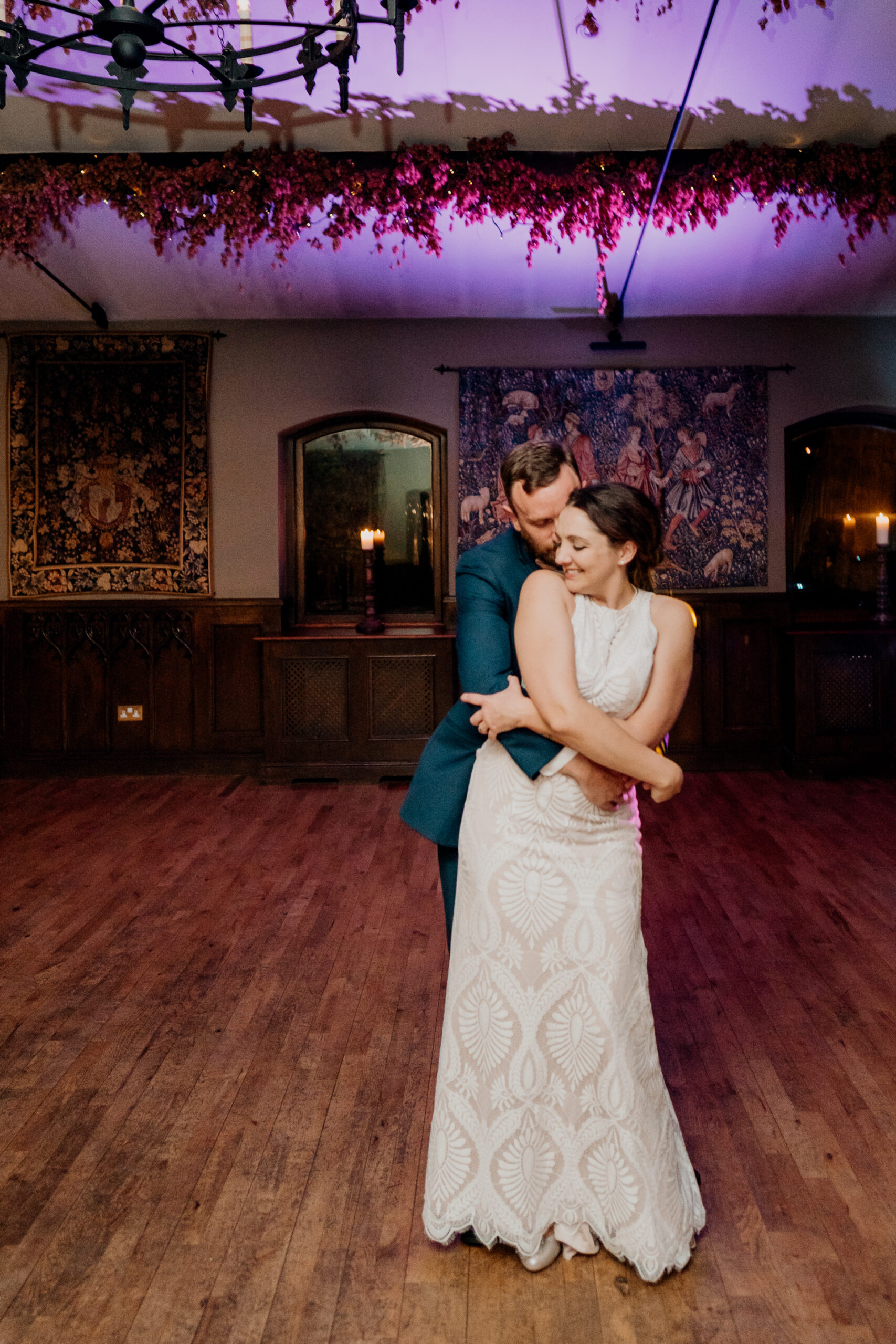 Lively wedding dance floor moments at Barberstown Castle.