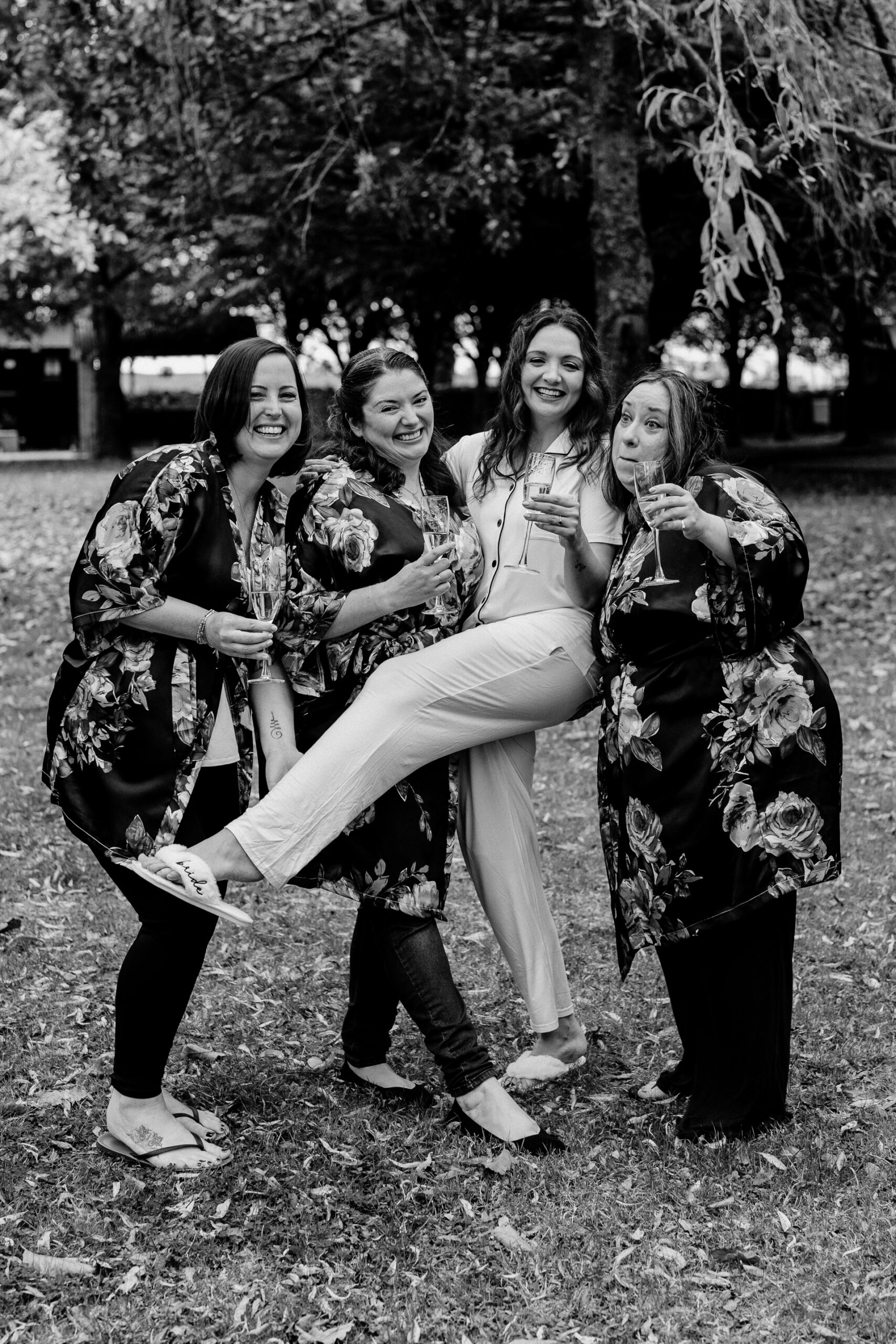 A group of women posing for a picture