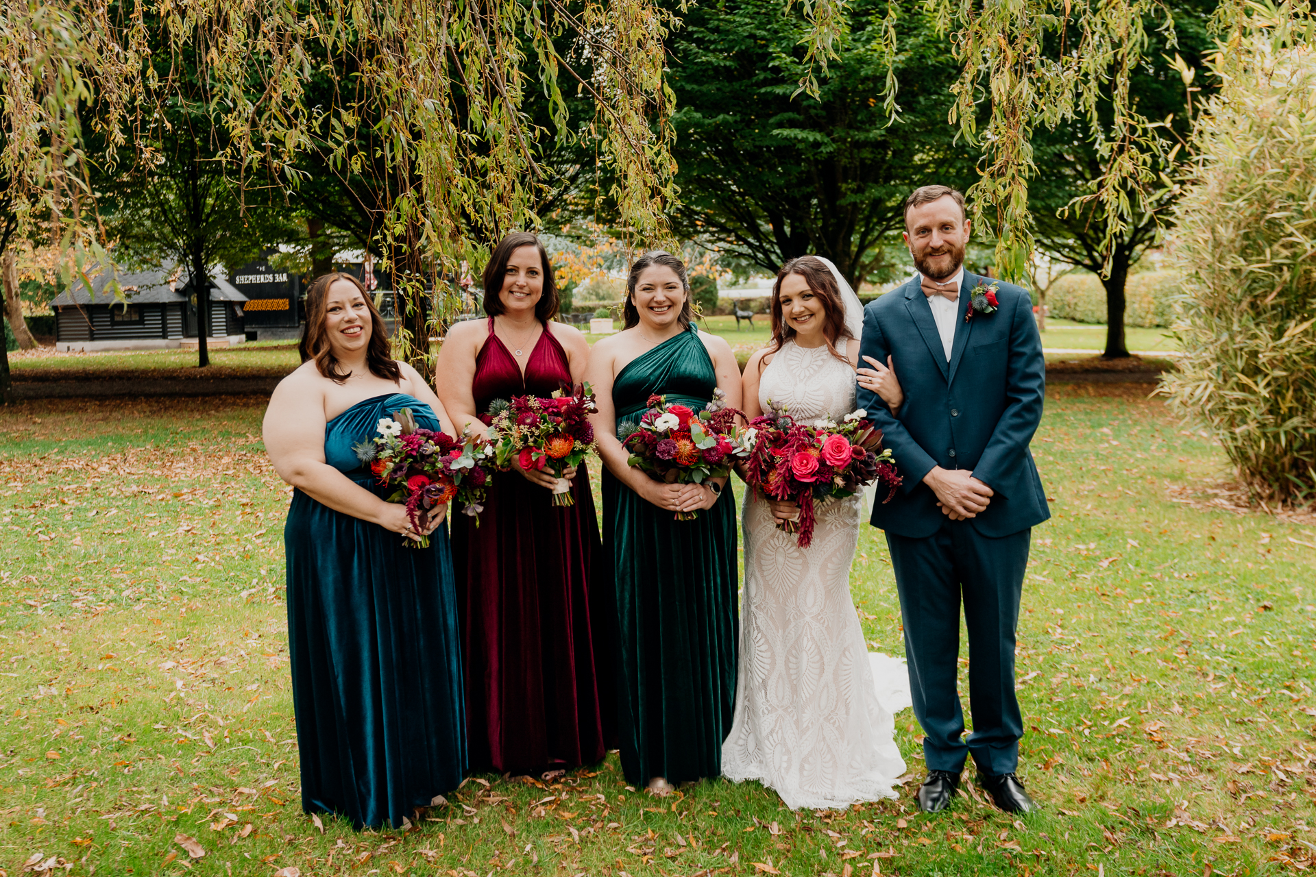 A group of people posing for a photo