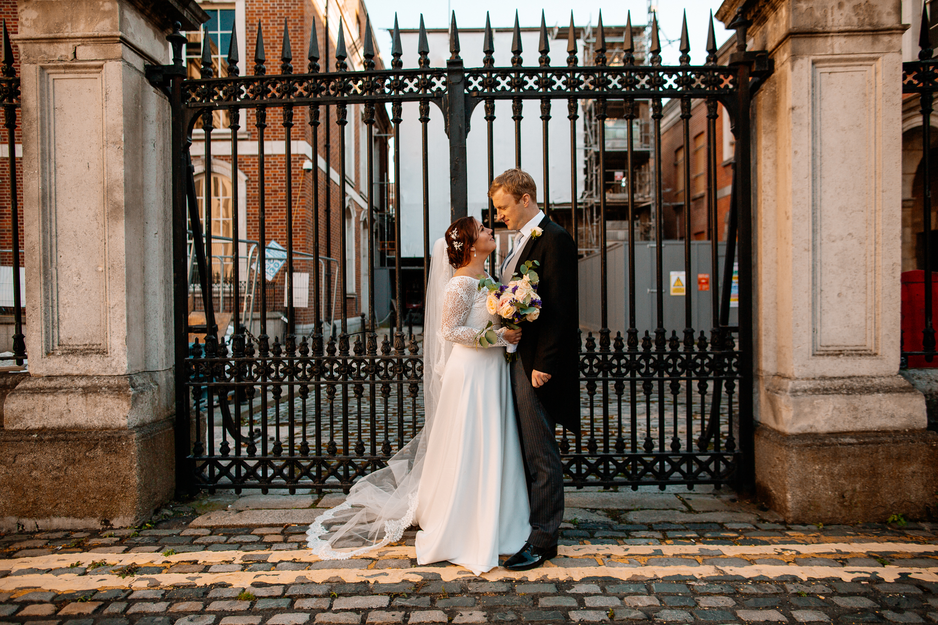 A man and woman kissing